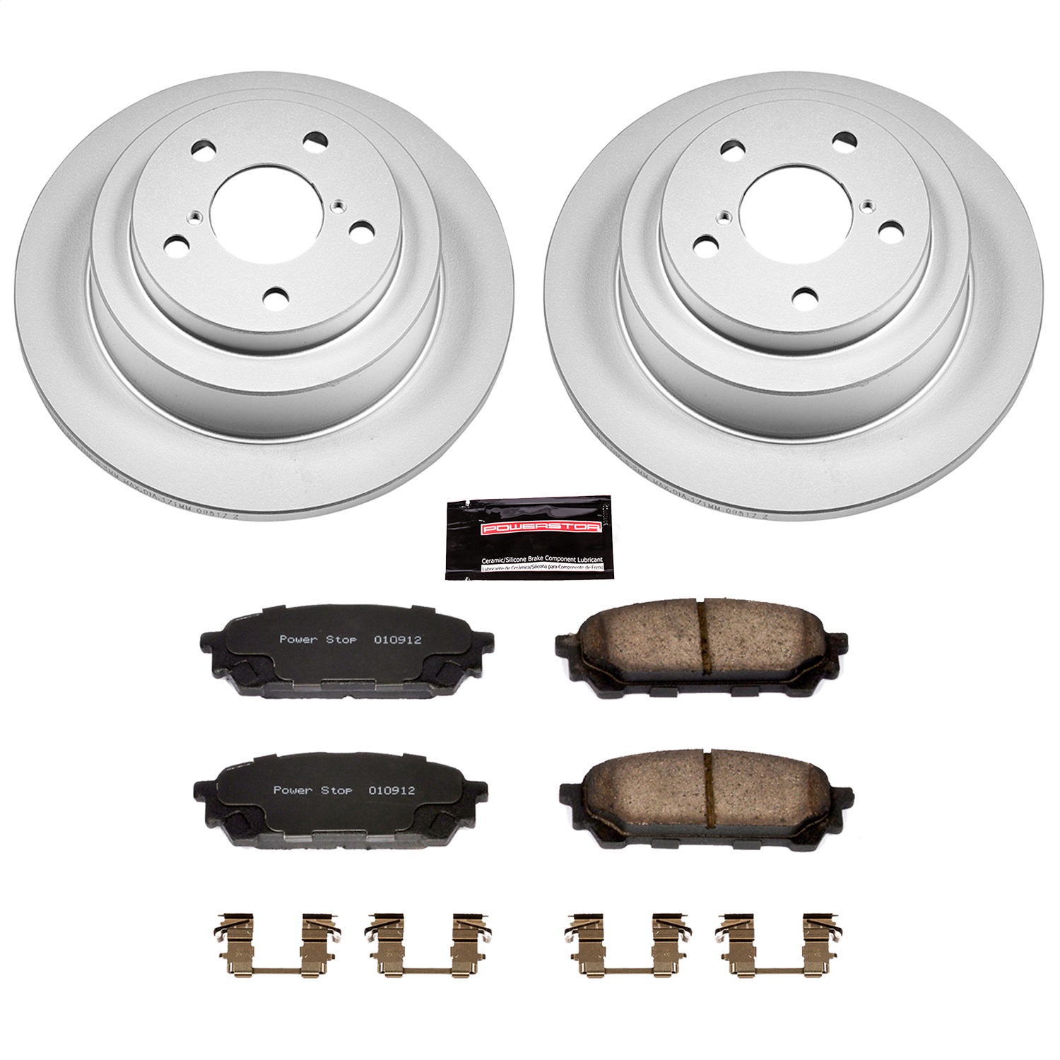 Power Stop - CRK447 - Rear - Disc Brake Pad and Rotor Kit