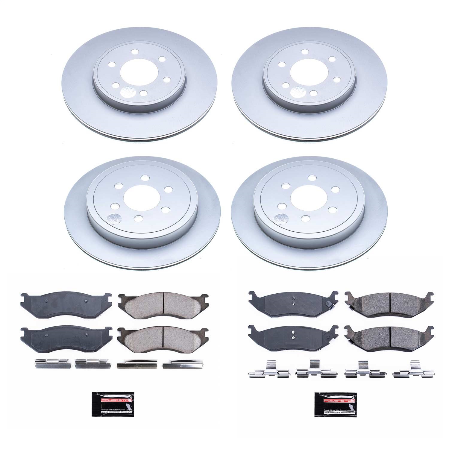 Power Stop - CRK4471 - Front and Rear - Disc Brake Pad and Rotor Kit