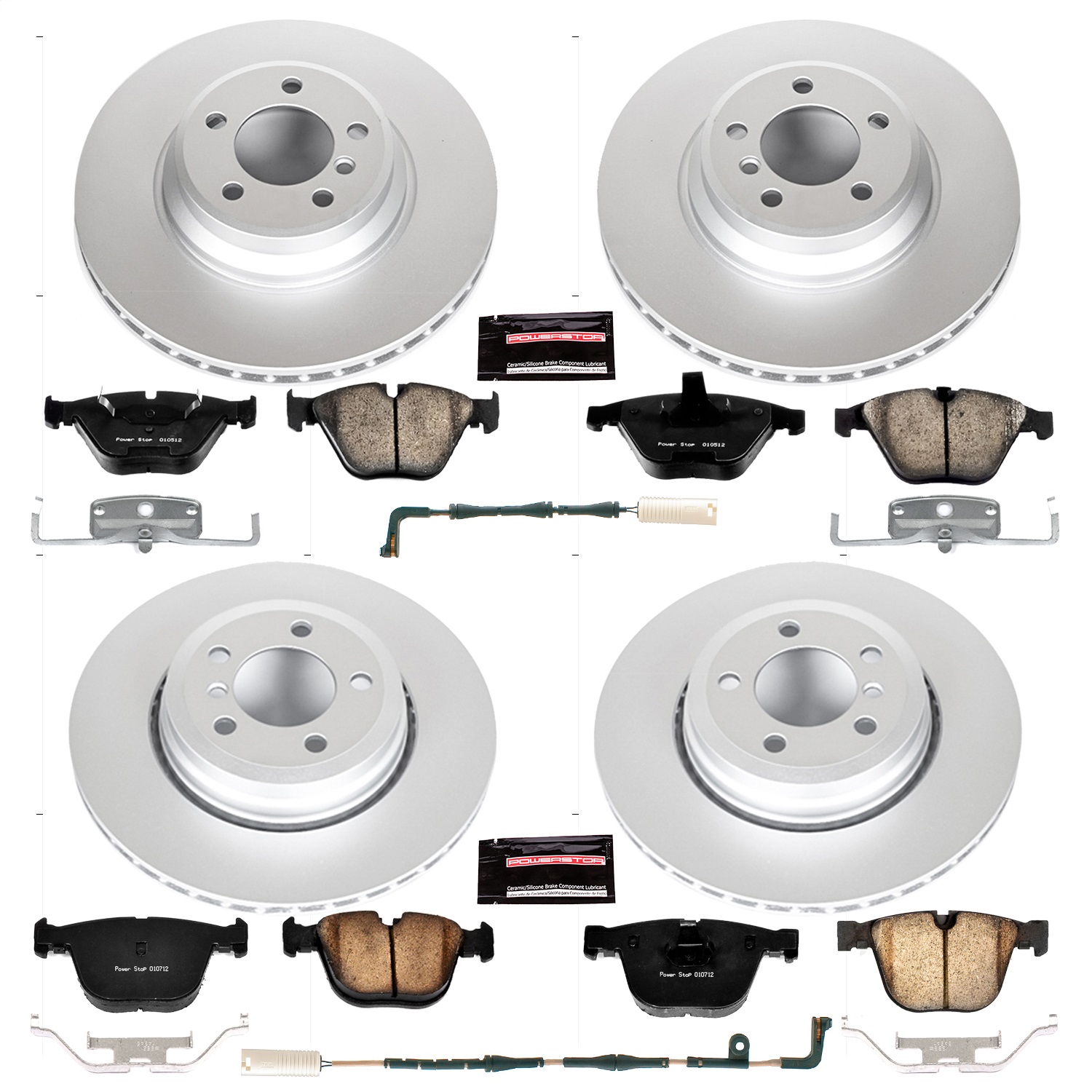 Power Stop - CRK4479 - Front and Rear - Disc Brake Pad and Rotor Kit