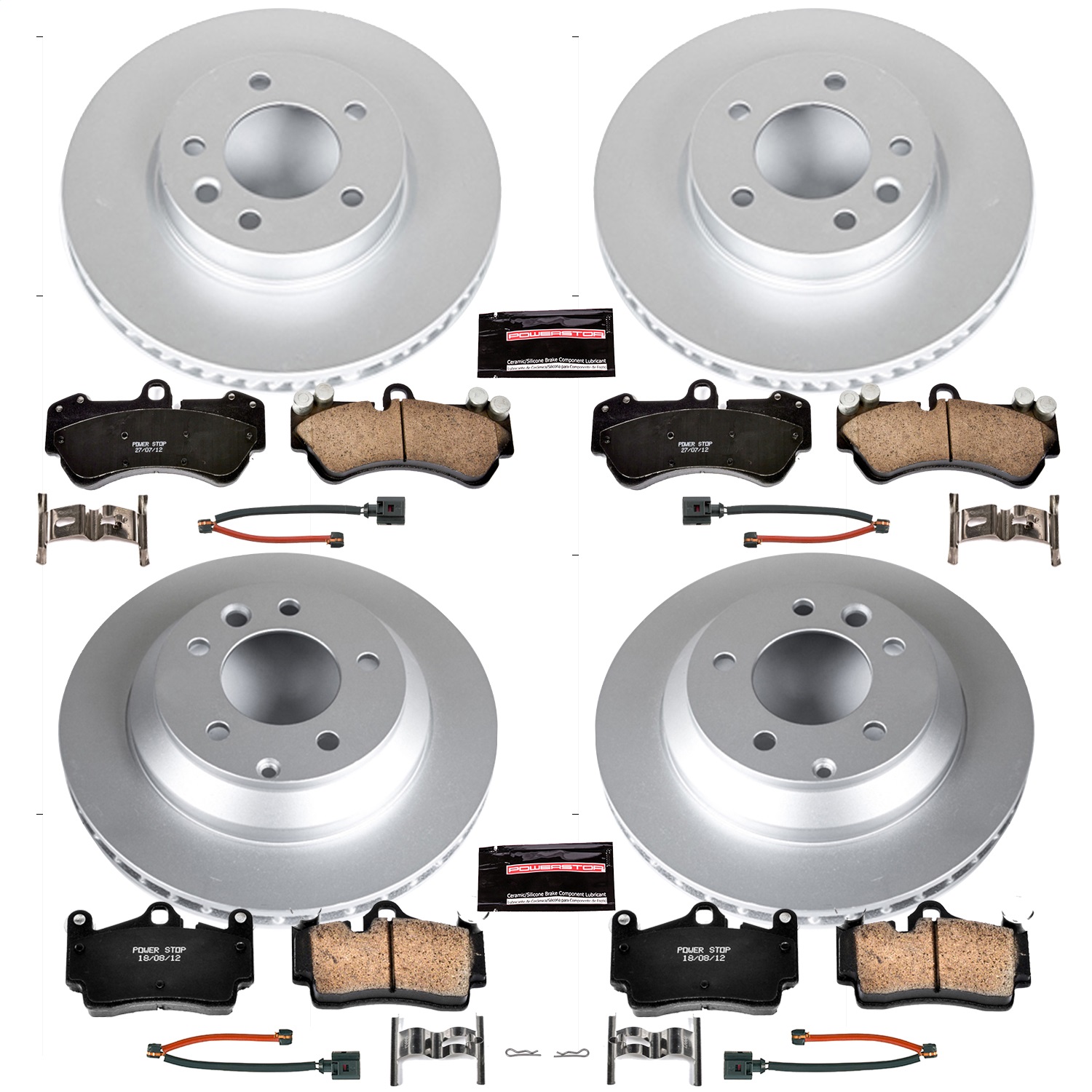 Power Stop - CRK4495 - Front and Rear - Disc Brake Pad and Rotor Kit