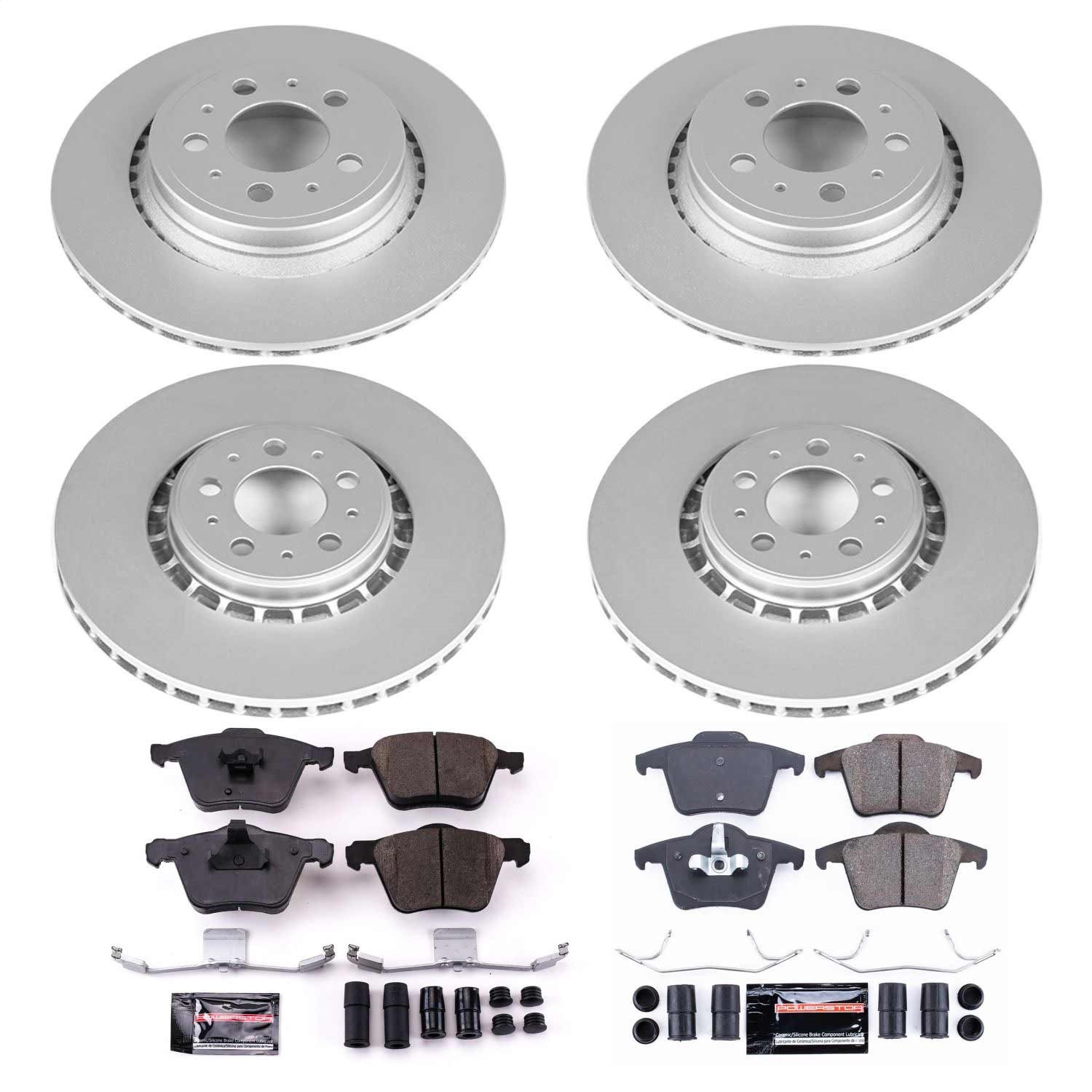 Power Stop - CRK4502 - Front and Rear - Disc Brake Pad and Rotor Kit