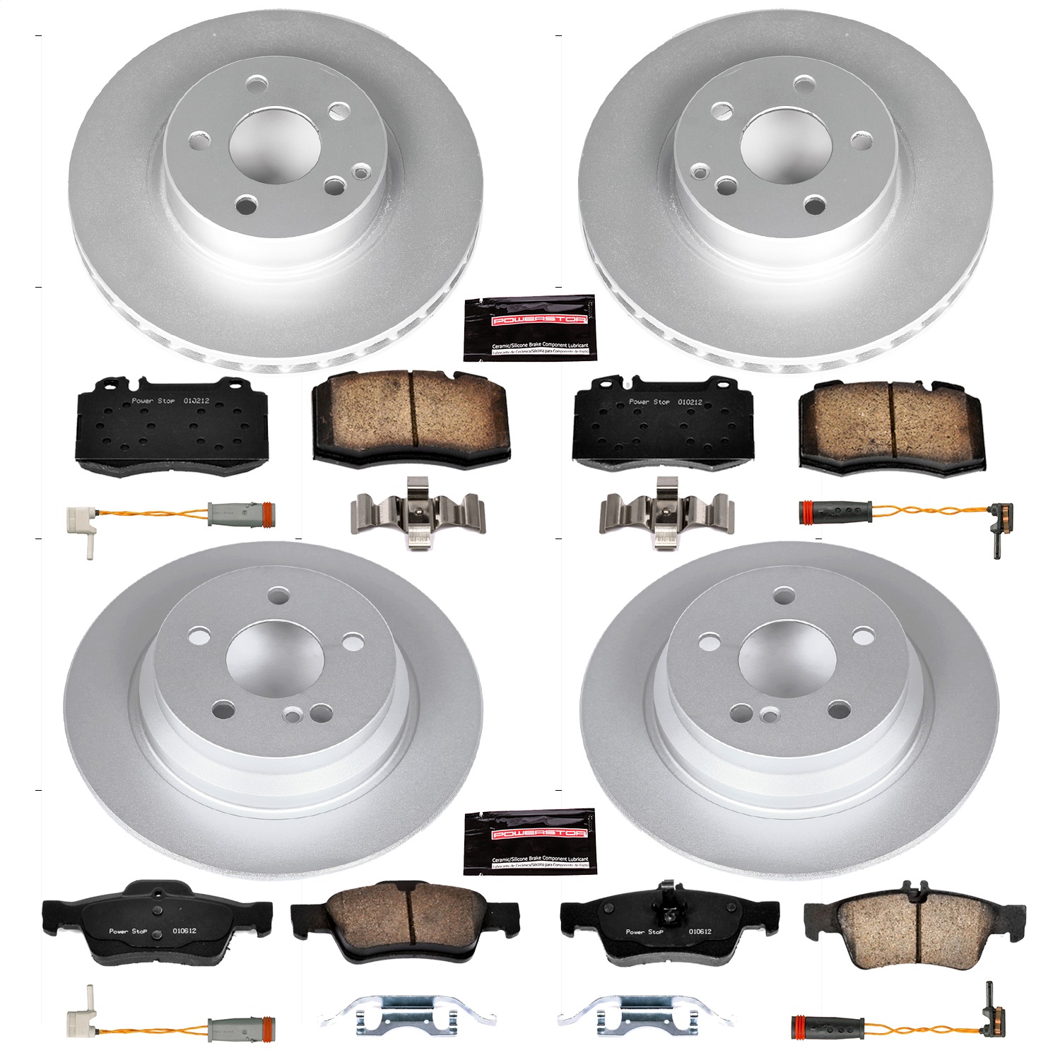 Power Stop - CRK4512 - Front and Rear - Disc Brake Pad and Rotor Kit