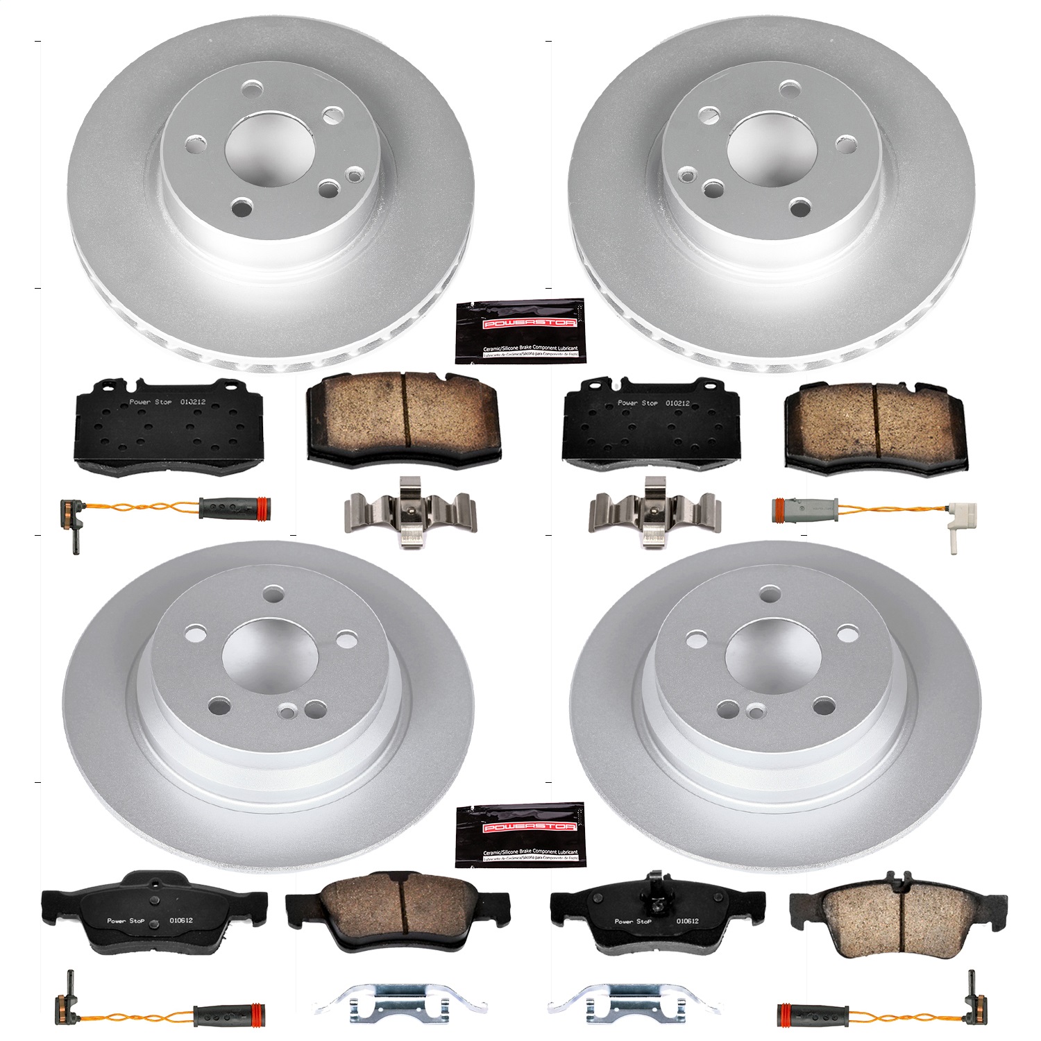Power Stop - CRK4513 - Front and Rear - Disc Brake Pad and Rotor Kit