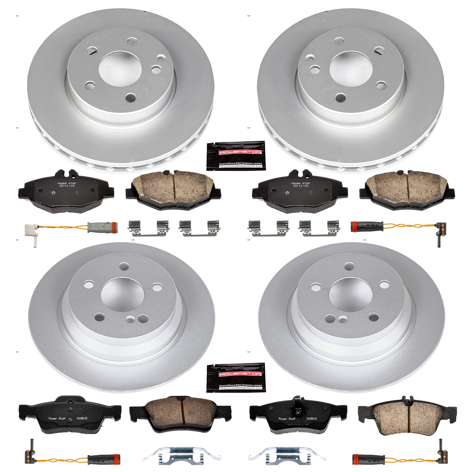 Power Stop - CRK4514 - Front and Rear - Disc Brake Pad and Rotor Kit