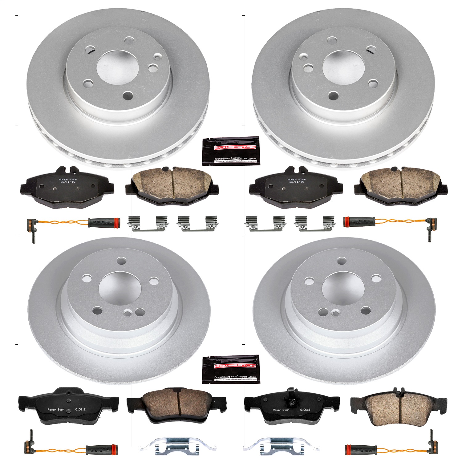 Power Stop - CRK4515 - Front and Rear - Disc Brake Pad and Rotor Kit