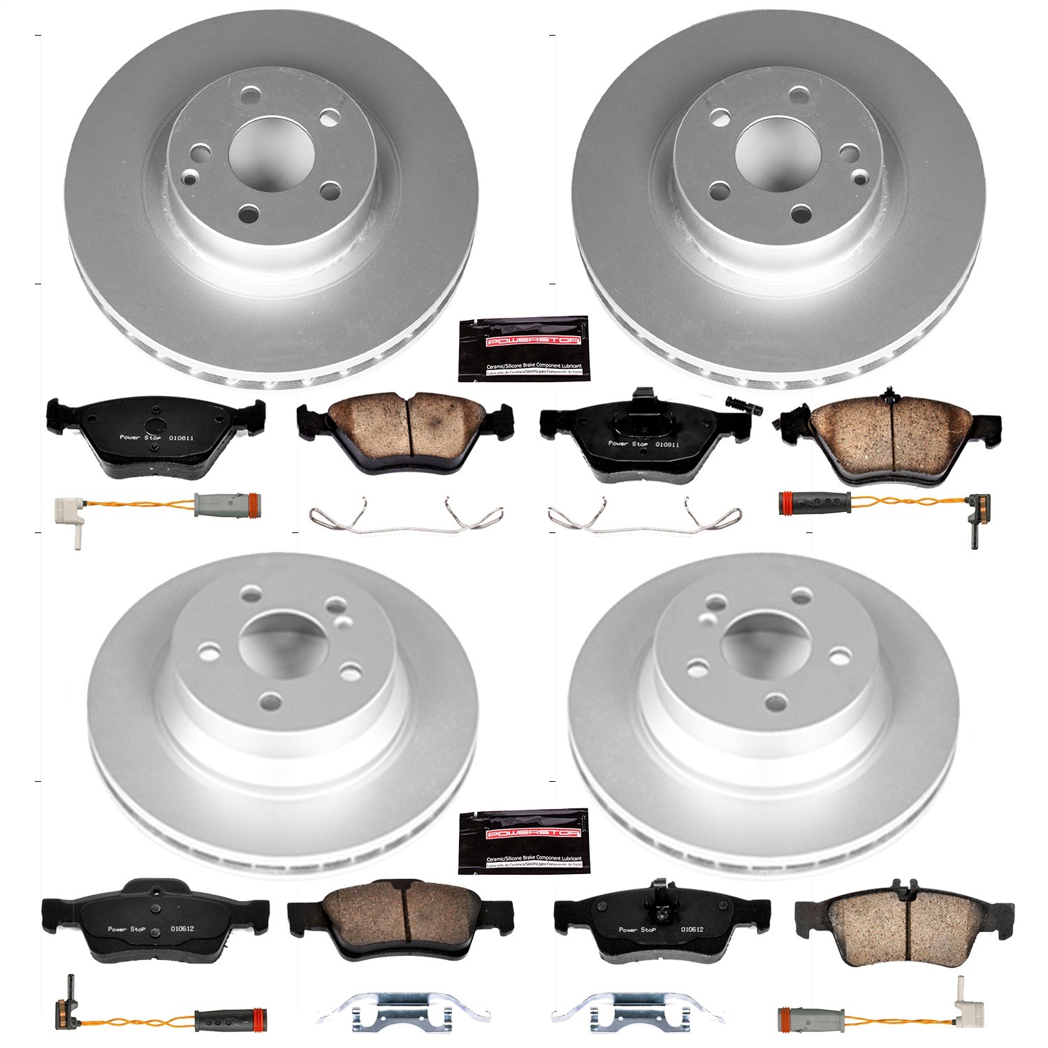 Power Stop - CRK4519 - Front and Rear - Disc Brake Pad and Rotor Kit