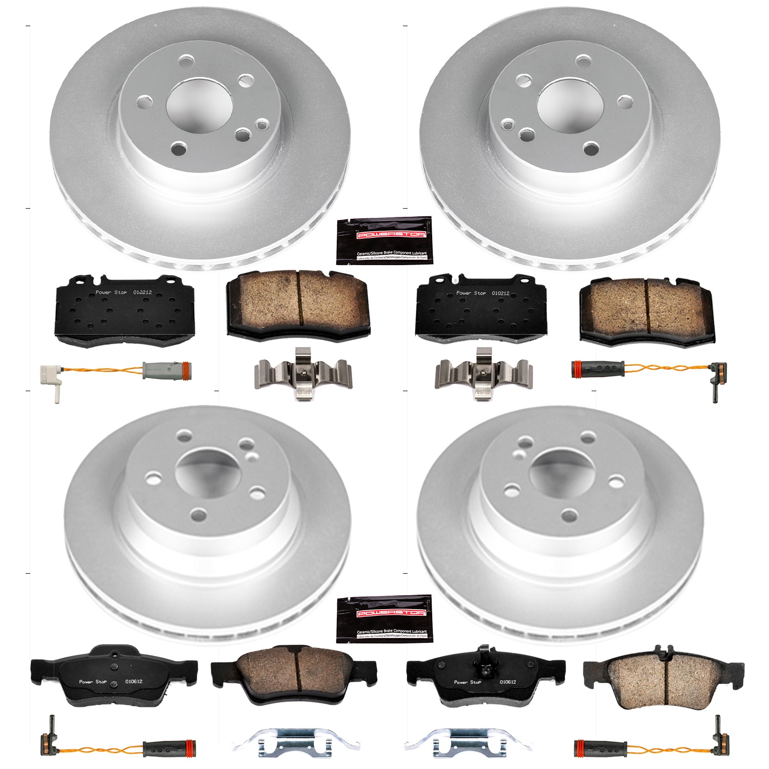 Power Stop - CRK4521 - Front and Rear - Disc Brake Pad and Rotor Kit