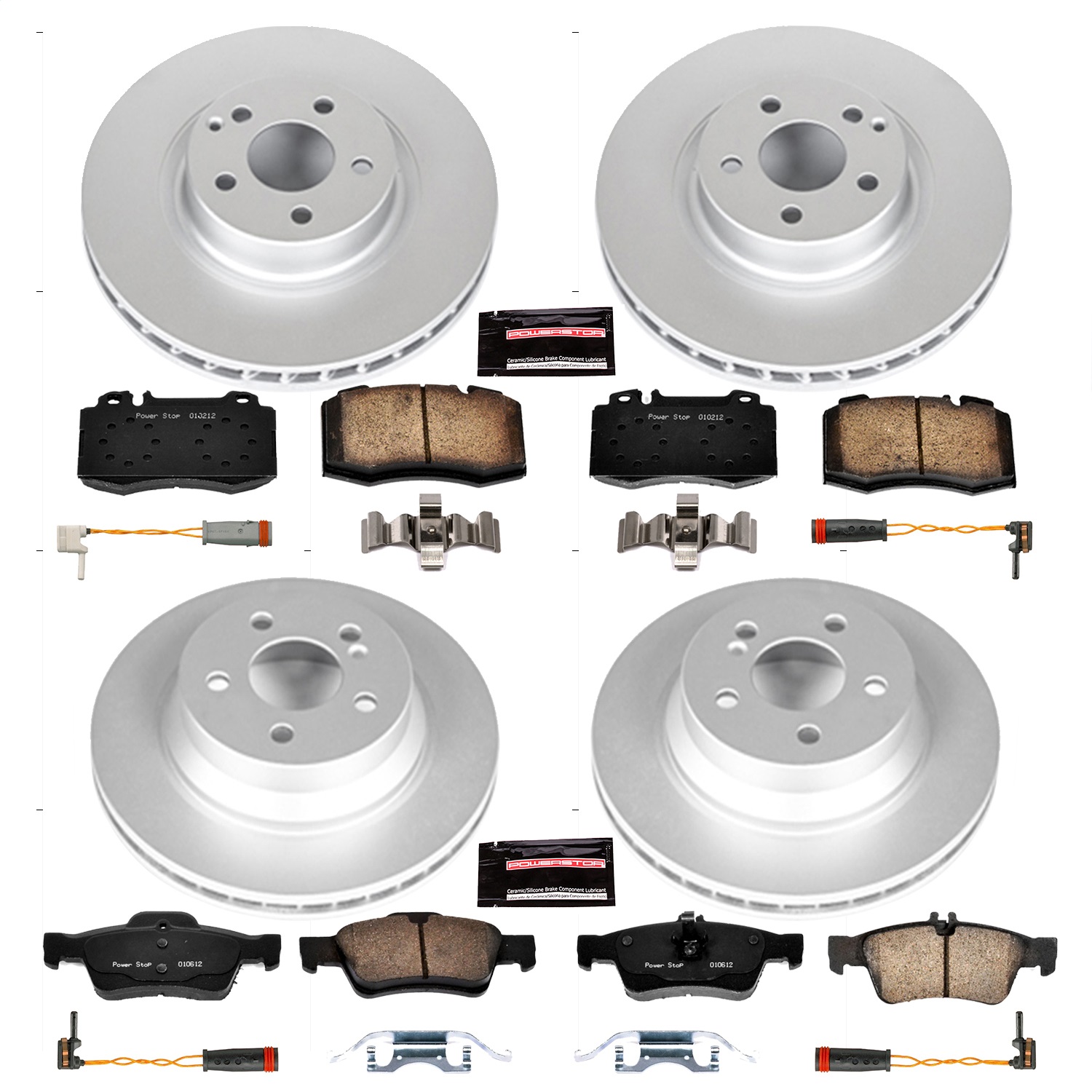 Power Stop - CRK4522 - Front and Rear - Disc Brake Pad and Rotor Kit