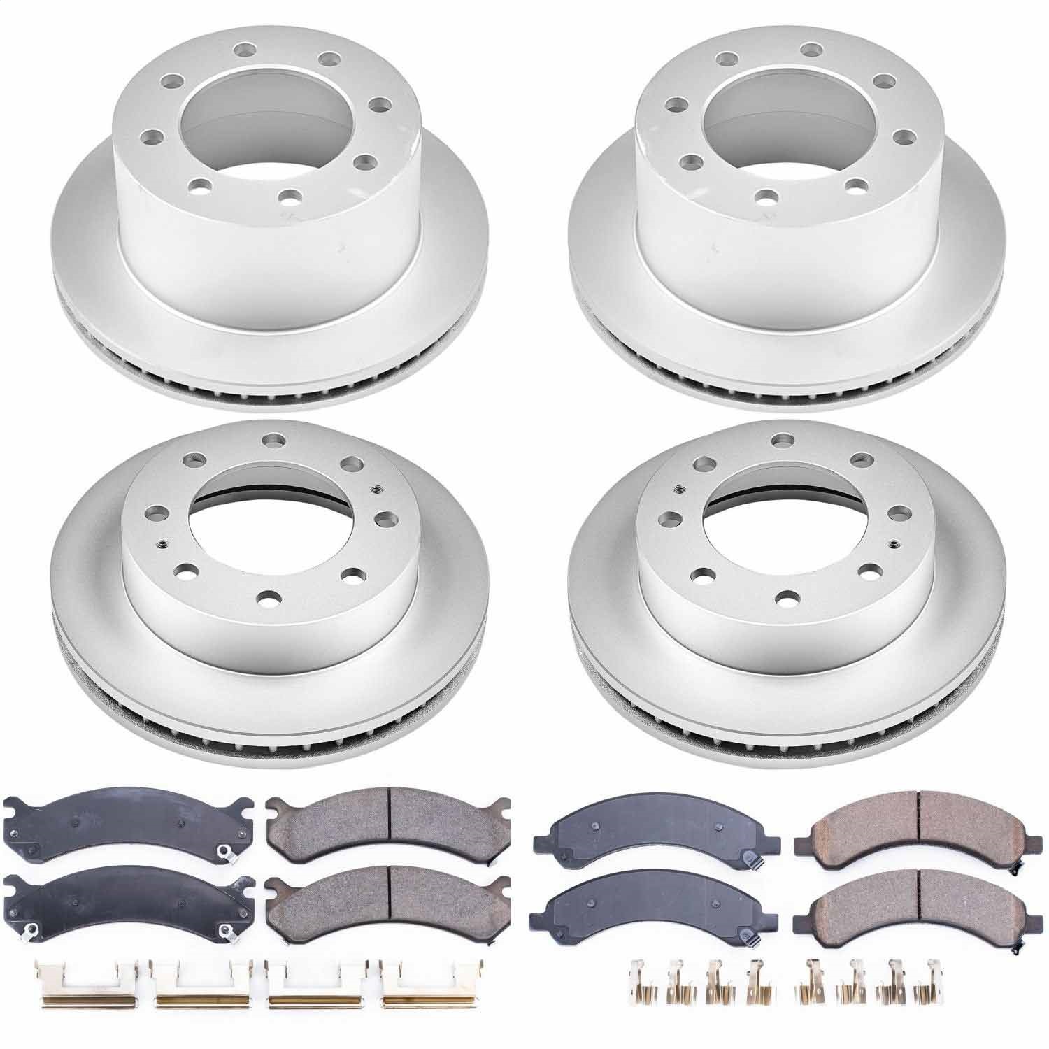 Power Stop - CRK4528 - Front and Rear - Disc Brake Pad and Rotor Kit