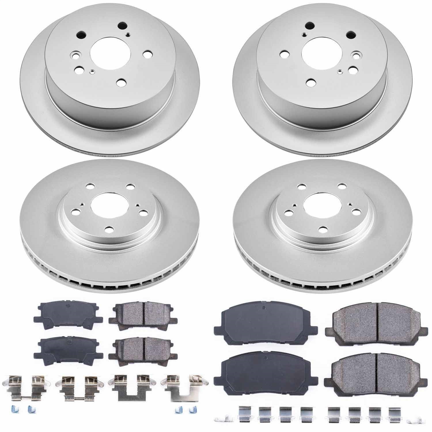 Power Stop - CRK4531 - Front and Rear - Disc Brake Pad and Rotor Kit