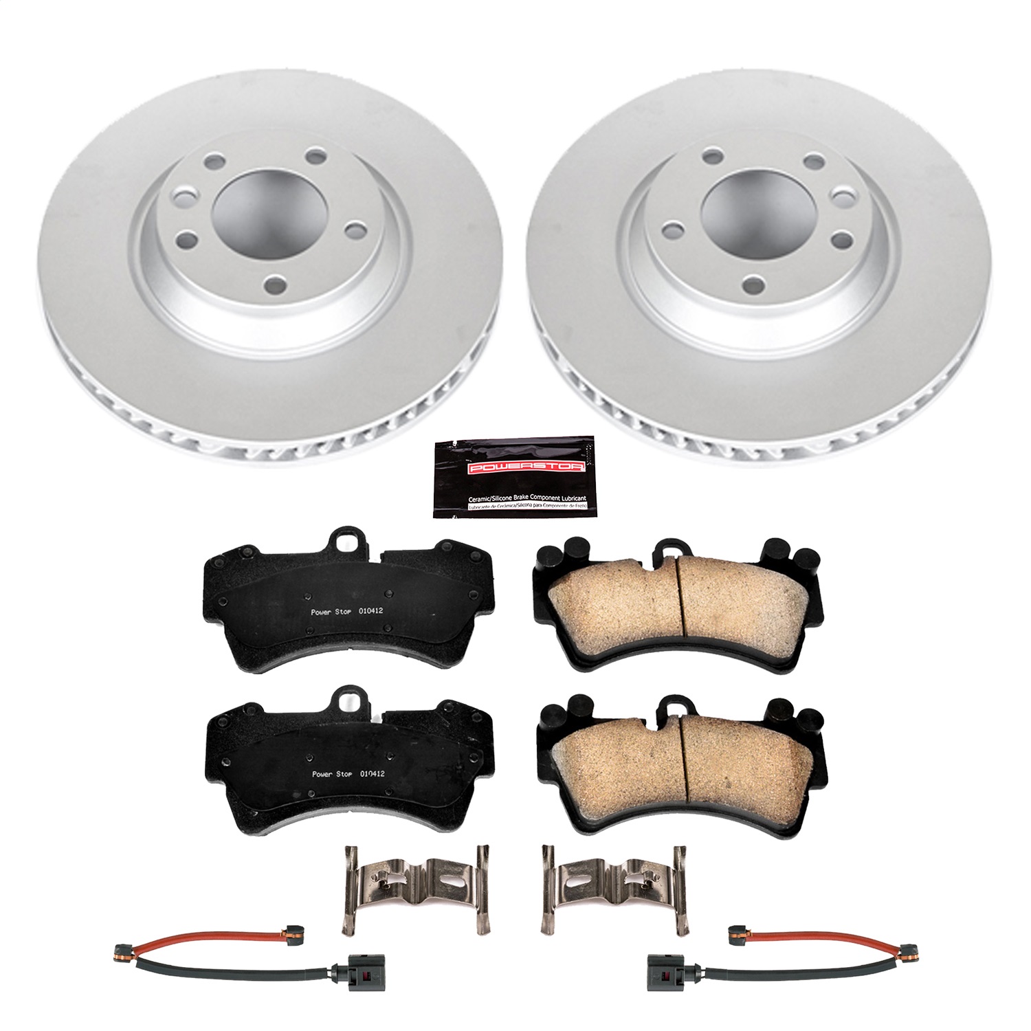 Power Stop - CRK4558 - Front - Disc Brake Pad and Rotor Kit