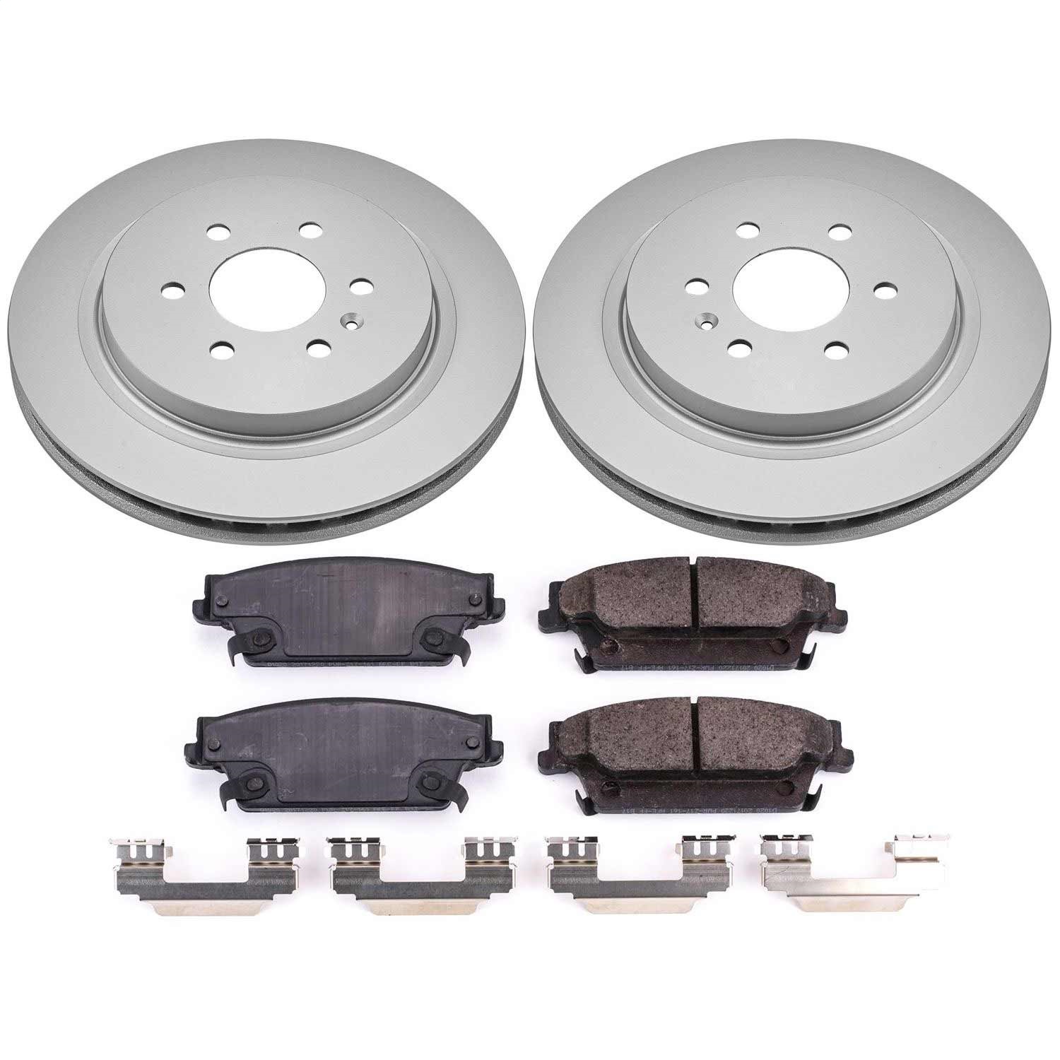 Power Stop - CRK4568 - Rear - Disc Brake Pad and Rotor Kit
