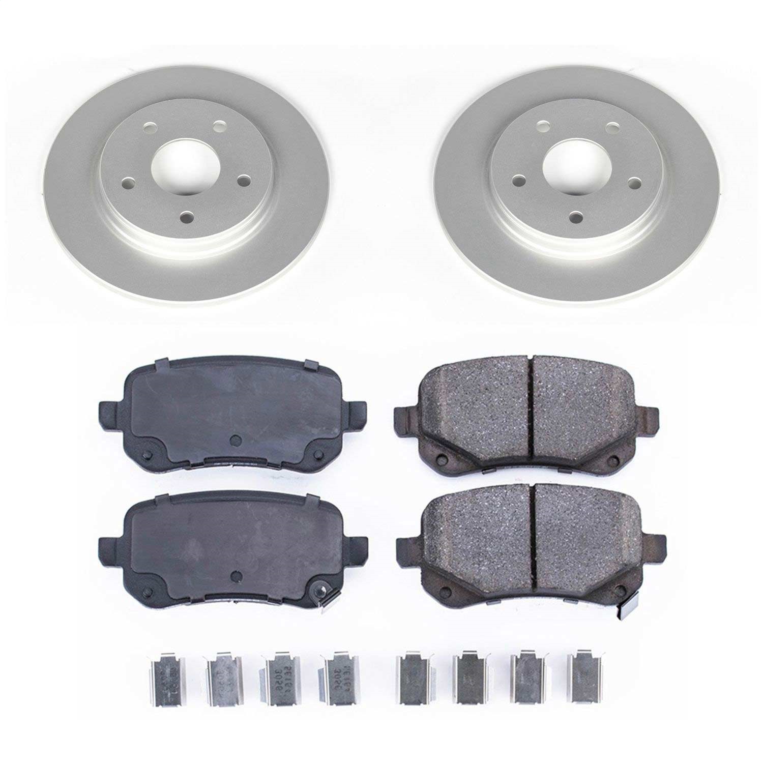 Power Stop - CRK4569 - Rear - Disc Brake Pad and Rotor Kit