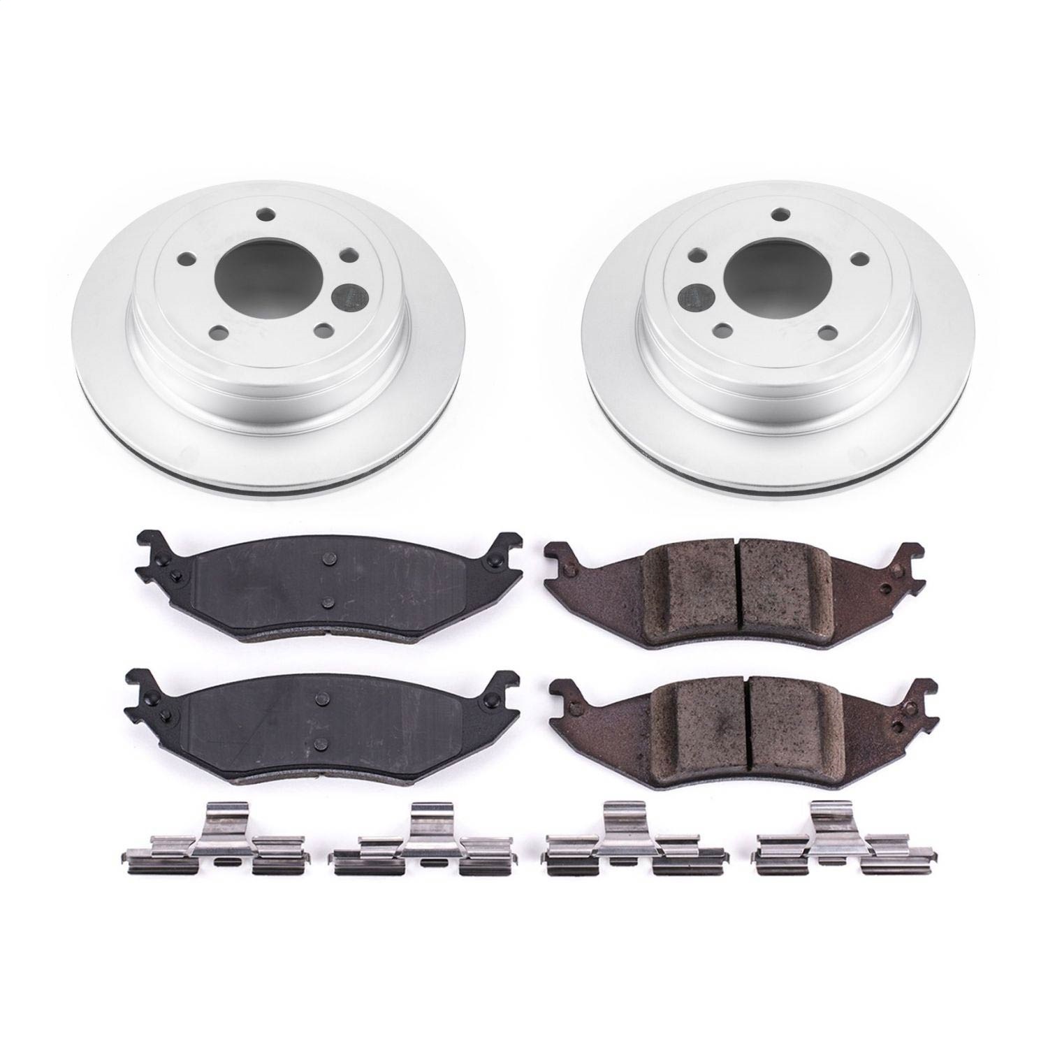 Power Stop - CRK4579 - Rear - Disc Brake Pad and Rotor Kit