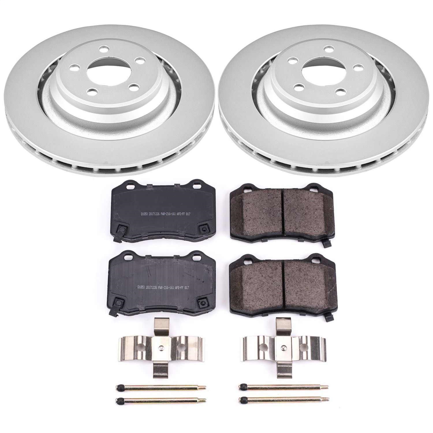 Power Stop - CRK4583 - Rear - Disc Brake Pad and Rotor Kit