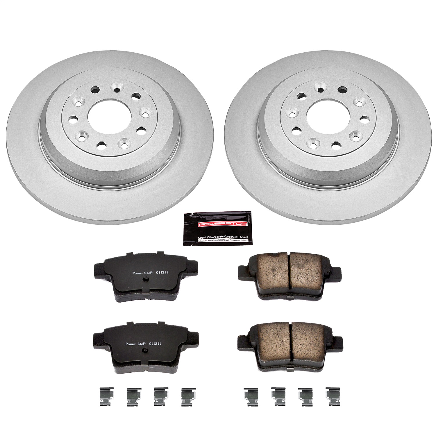 Power Stop - CRK4600 - Rear - Disc Brake Pad and Rotor Kit