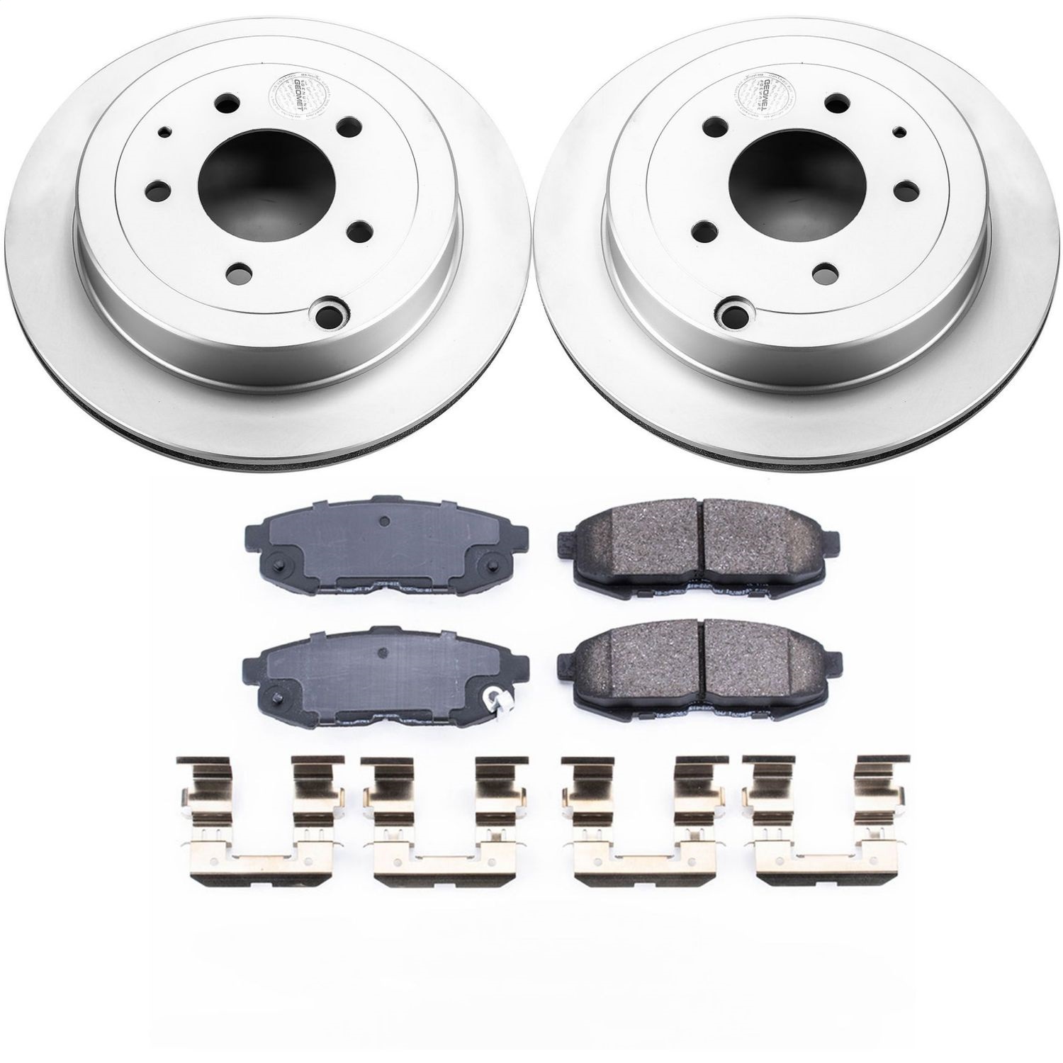Power Stop - CRK4601 - Rear - Disc Brake Pad and Rotor Kit