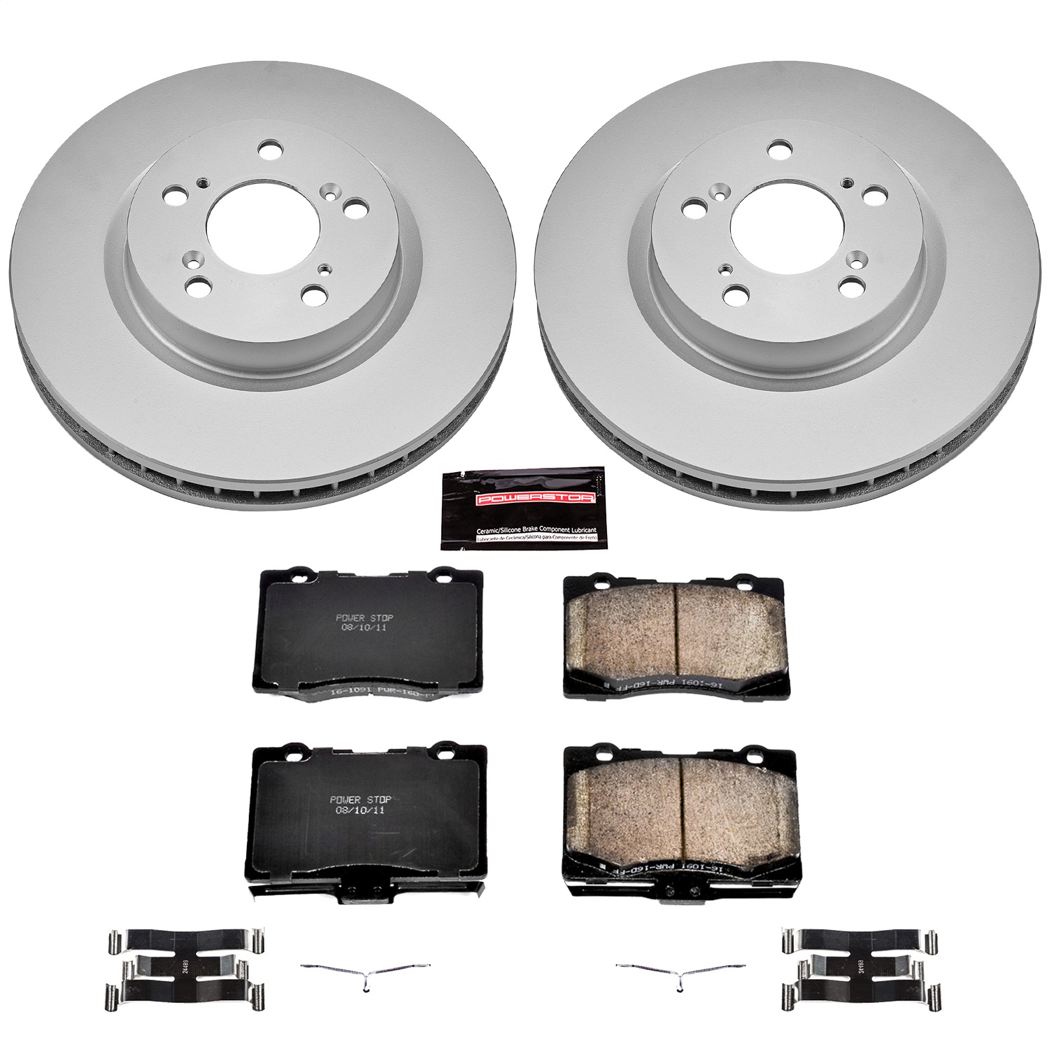 Power Stop - CRK4606 - Front - Disc Brake Pad and Rotor Kit