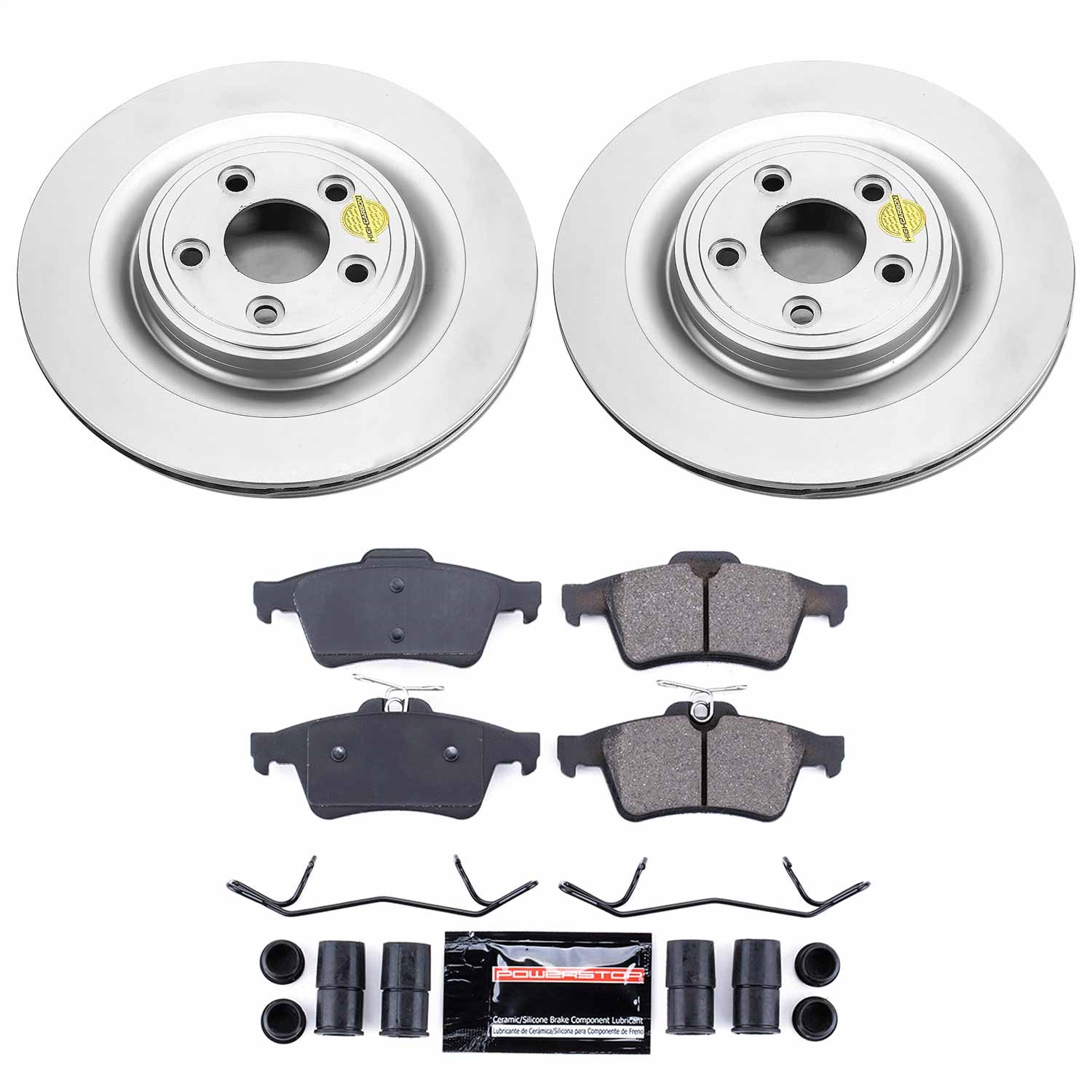 Power Stop - CRK4612 - Rear - Disc Brake Pad and Rotor Kit