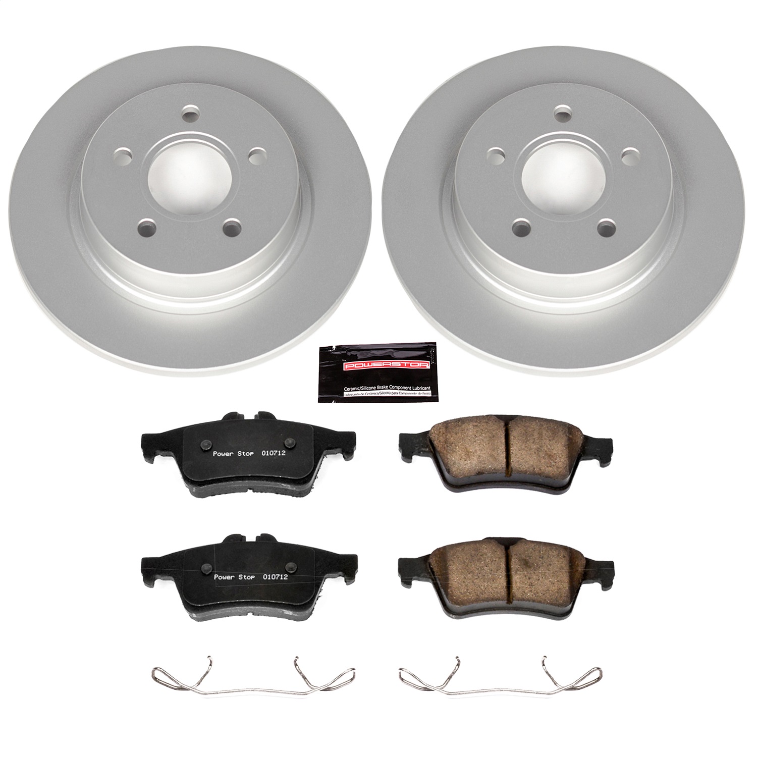 Power Stop - CRK4613 - Rear - Disc Brake Pad and Rotor Kit