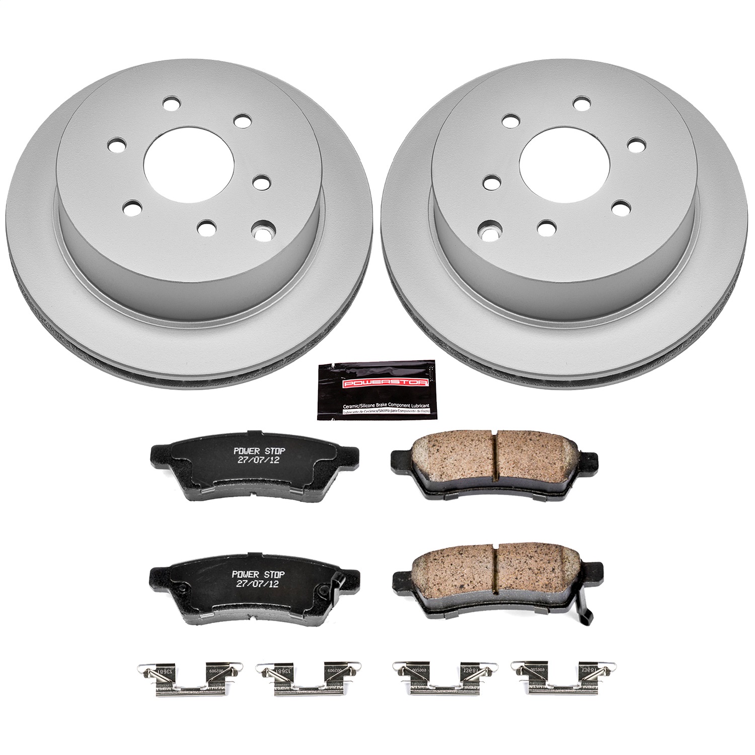 Power Stop - CRK4621 - Rear - Disc Brake Pad and Rotor Kit