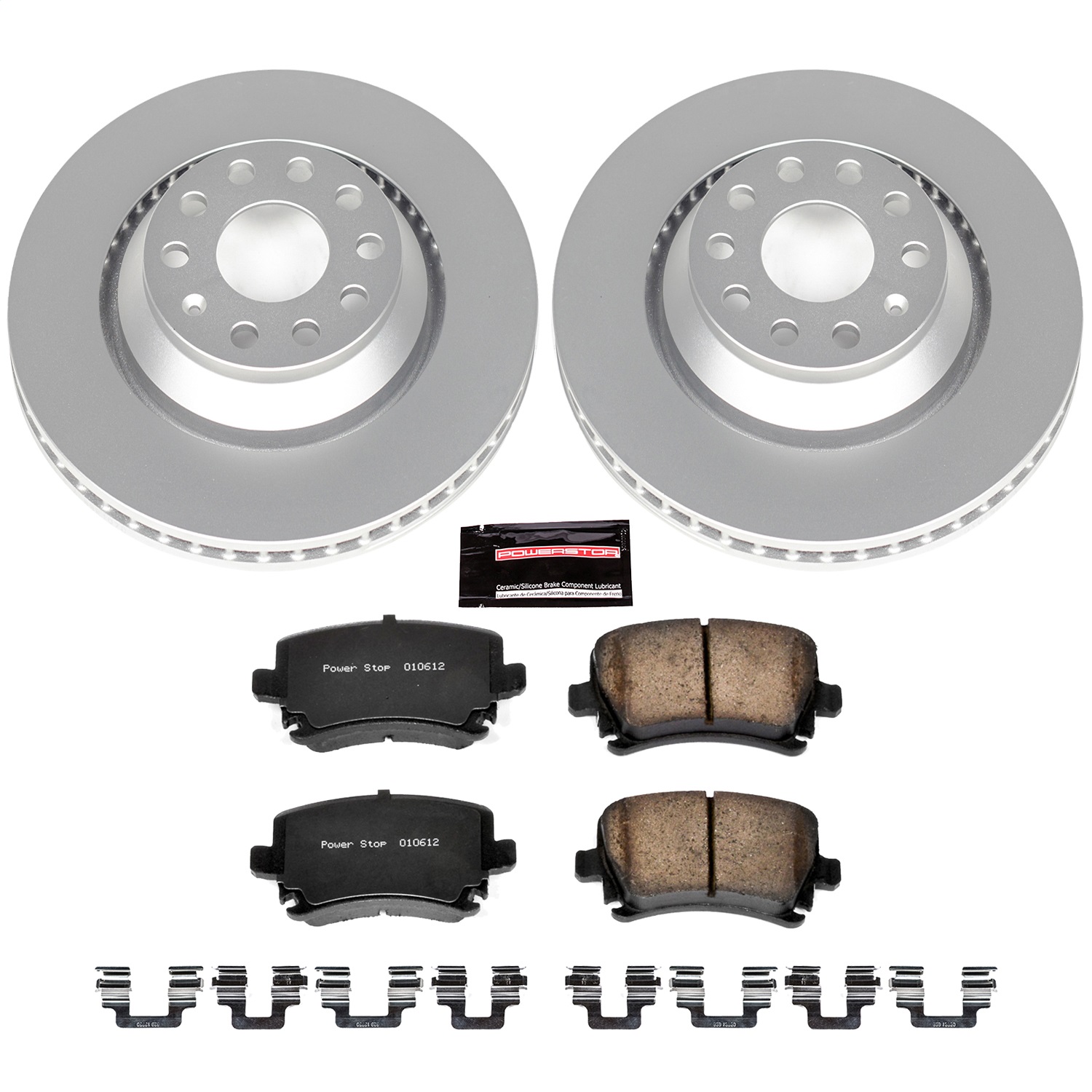 Power Stop - CRK4628 - Rear - Disc Brake Pad and Rotor Kit