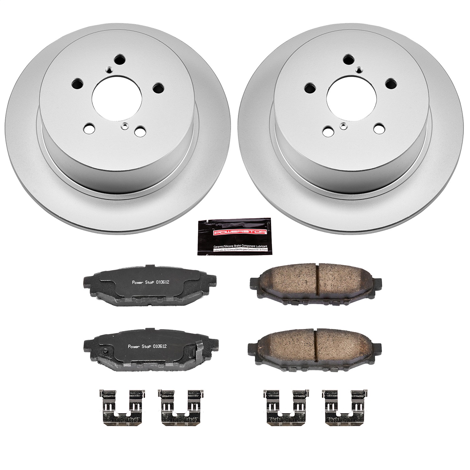 Power Stop - CRK4632 - Rear - Disc Brake Pad and Rotor Kit