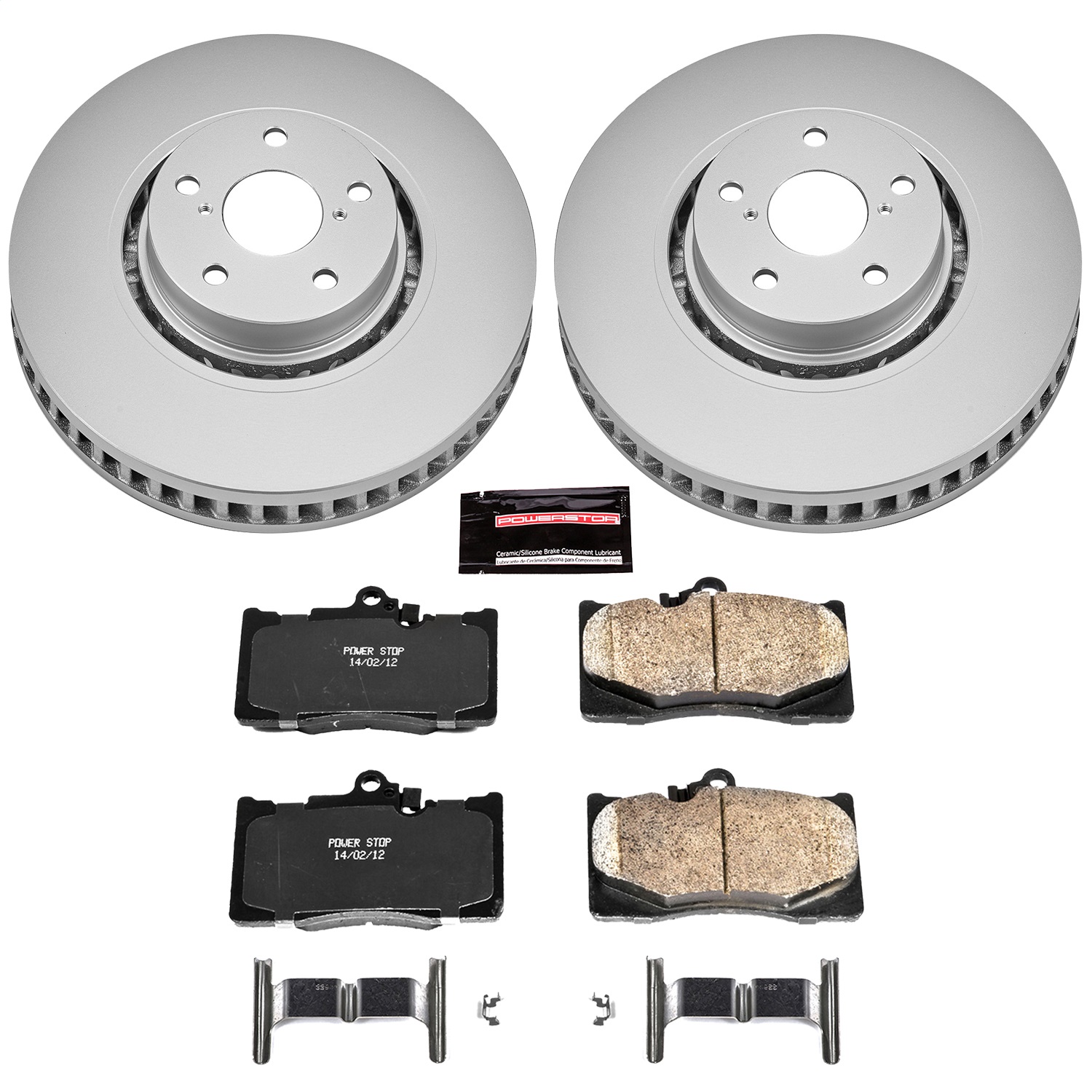 Power Stop - CRK4634 - Front - Disc Brake Pad and Rotor Kit