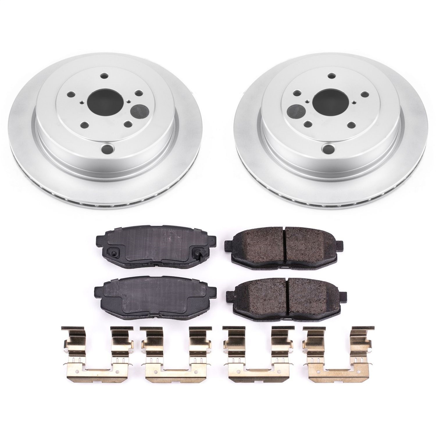 Power Stop - CRK4645 - Rear - Disc Brake Pad and Rotor Kit