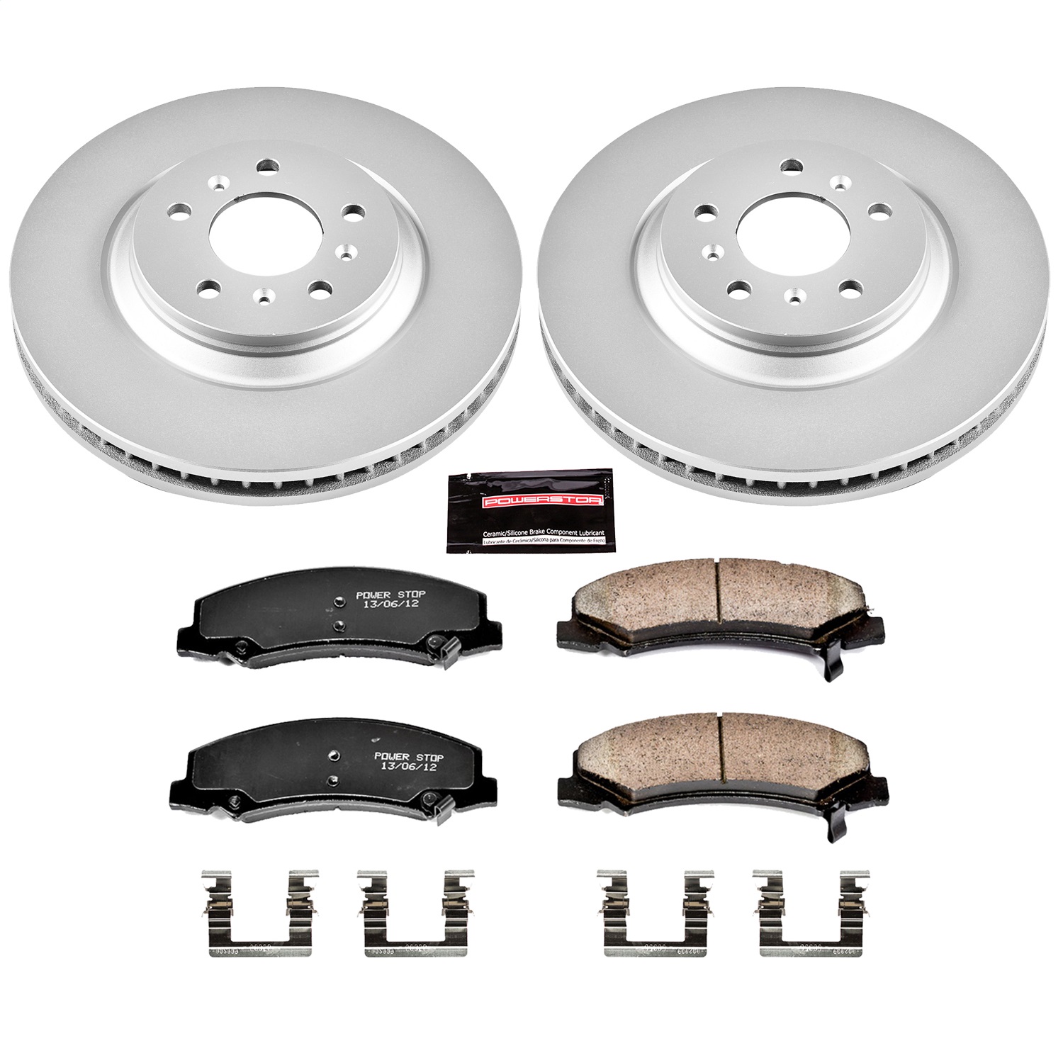 Power Stop - CRK4654 - Front - Disc Brake Pad and Rotor Kit
