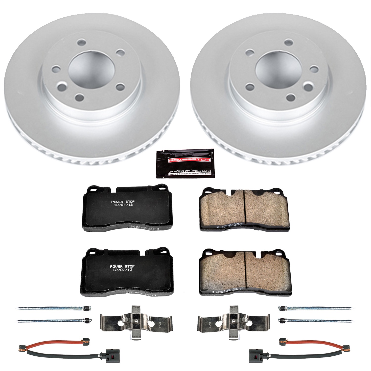 Power Stop - CRK4656 - Front - Disc Brake Pad and Rotor Kit