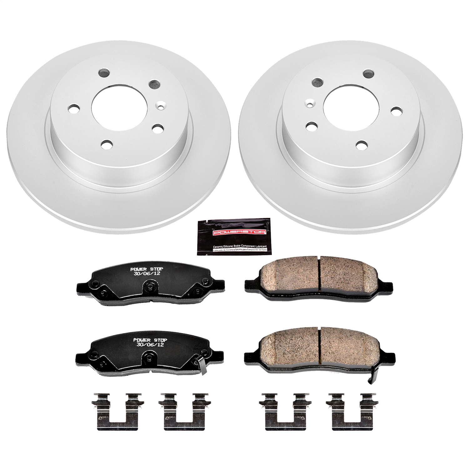 Power Stop - CRK4658 - Rear - Disc Brake Pad and Rotor Kit