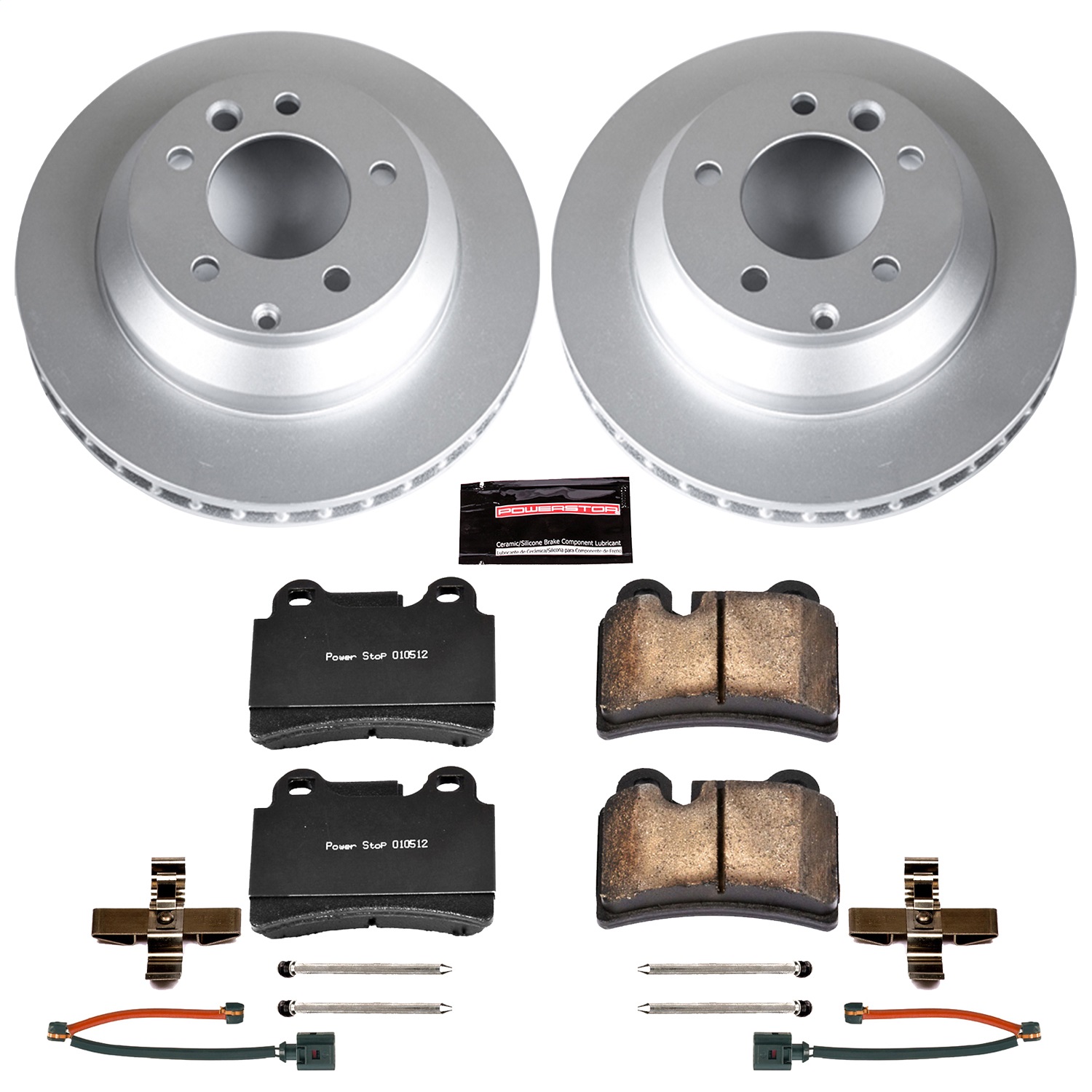 Power Stop - CRK4681 - Rear - Disc Brake Pad and Rotor Kit