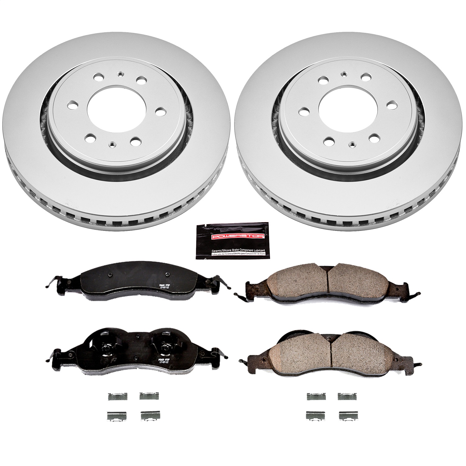 Power Stop - CRK4682 - Front - Disc Brake Pad and Rotor Kit