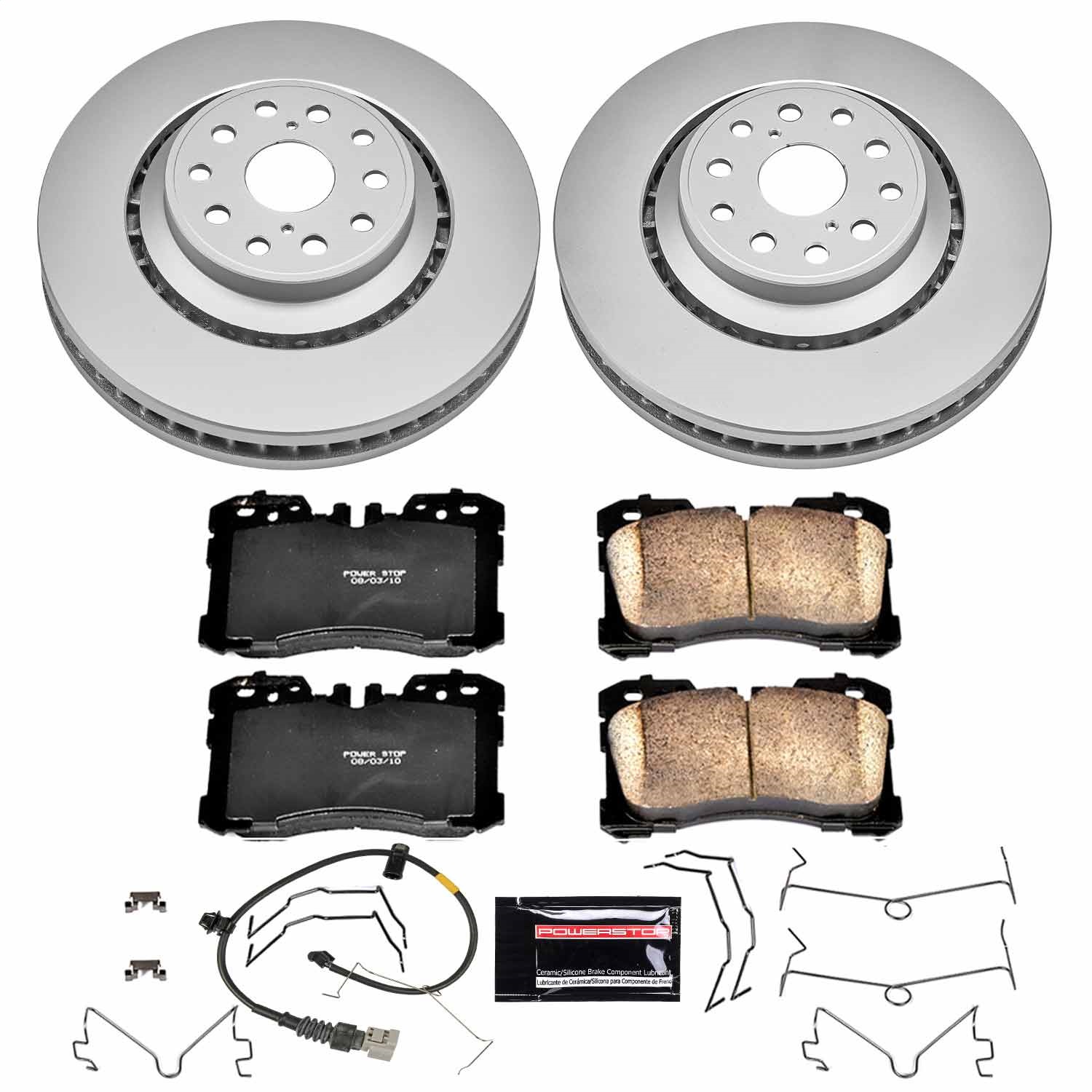 Power Stop - CRK4687 - Front - Disc Brake Pad and Rotor Kit