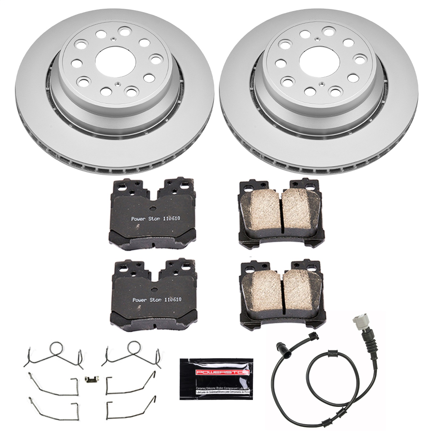 Power Stop - CRK4689 - Rear - Disc Brake Pad and Rotor Kit