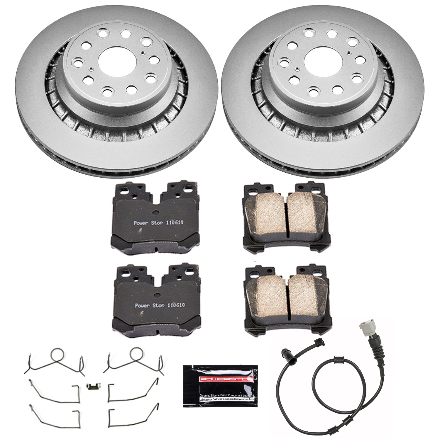 Power Stop - CRK4690 - Rear - Disc Brake Pad and Rotor Kit