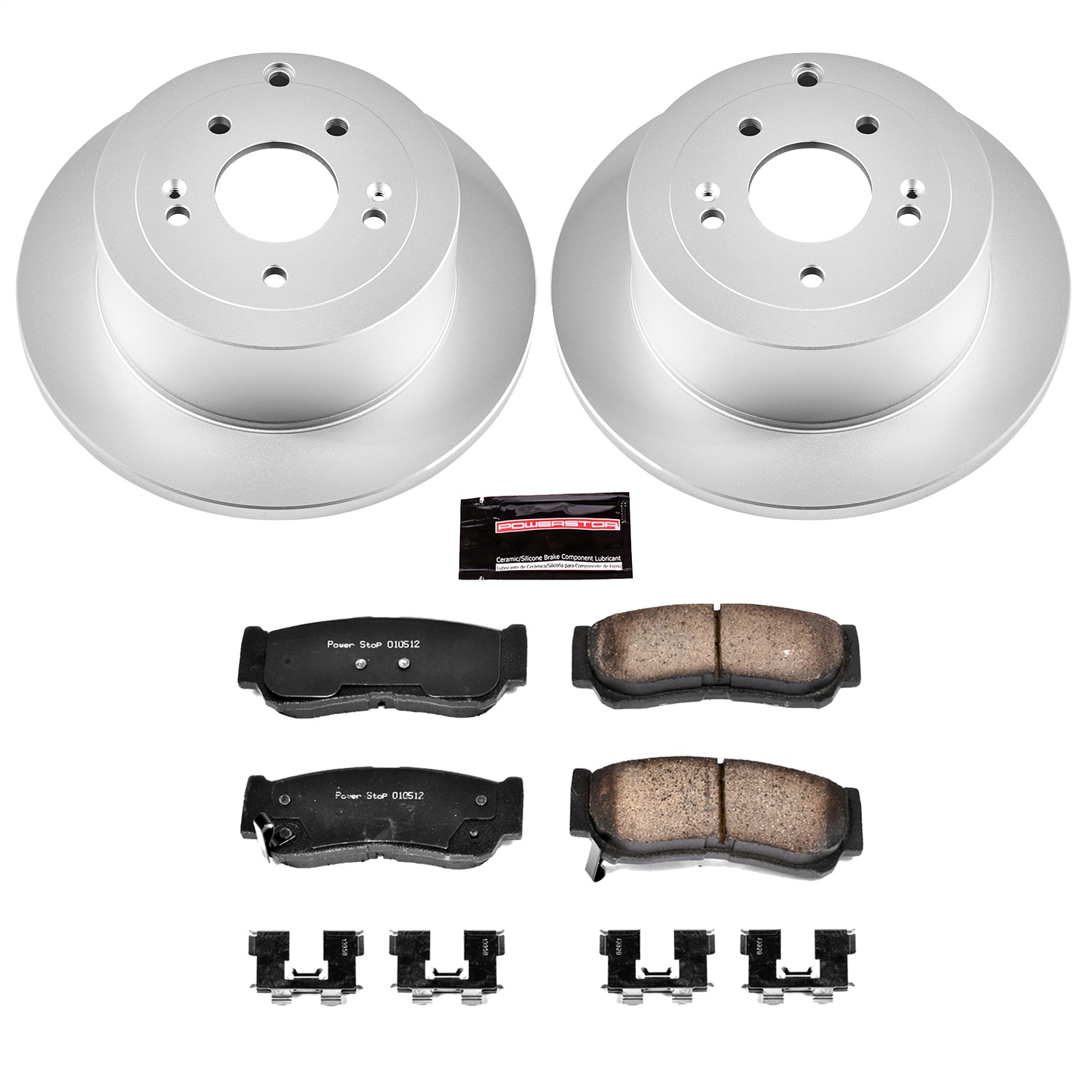 Power Stop - CRK4694 - Rear - Disc Brake Pad and Rotor Kit