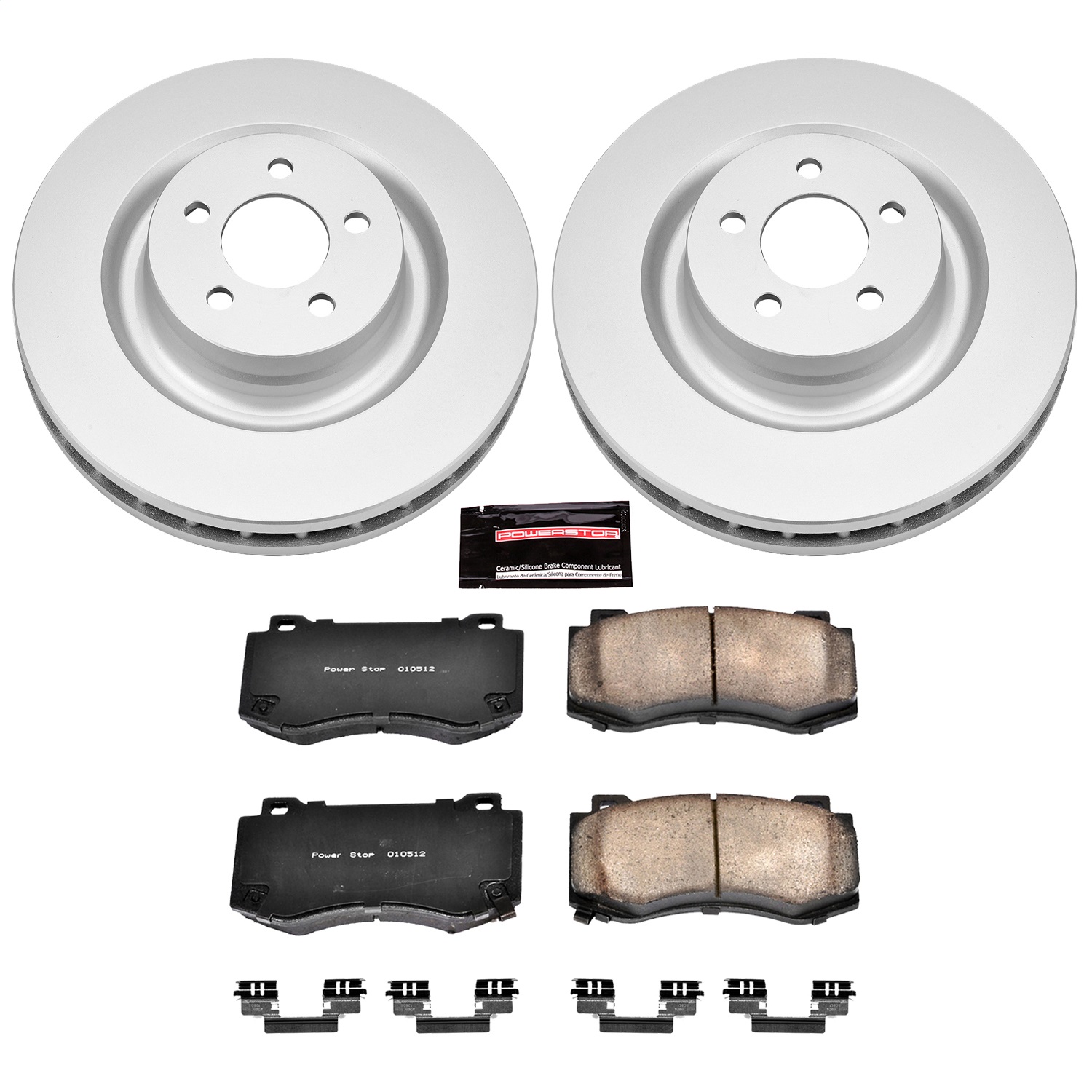 Power Stop - CRK4695 - Front - Disc Brake Pad and Rotor Kit