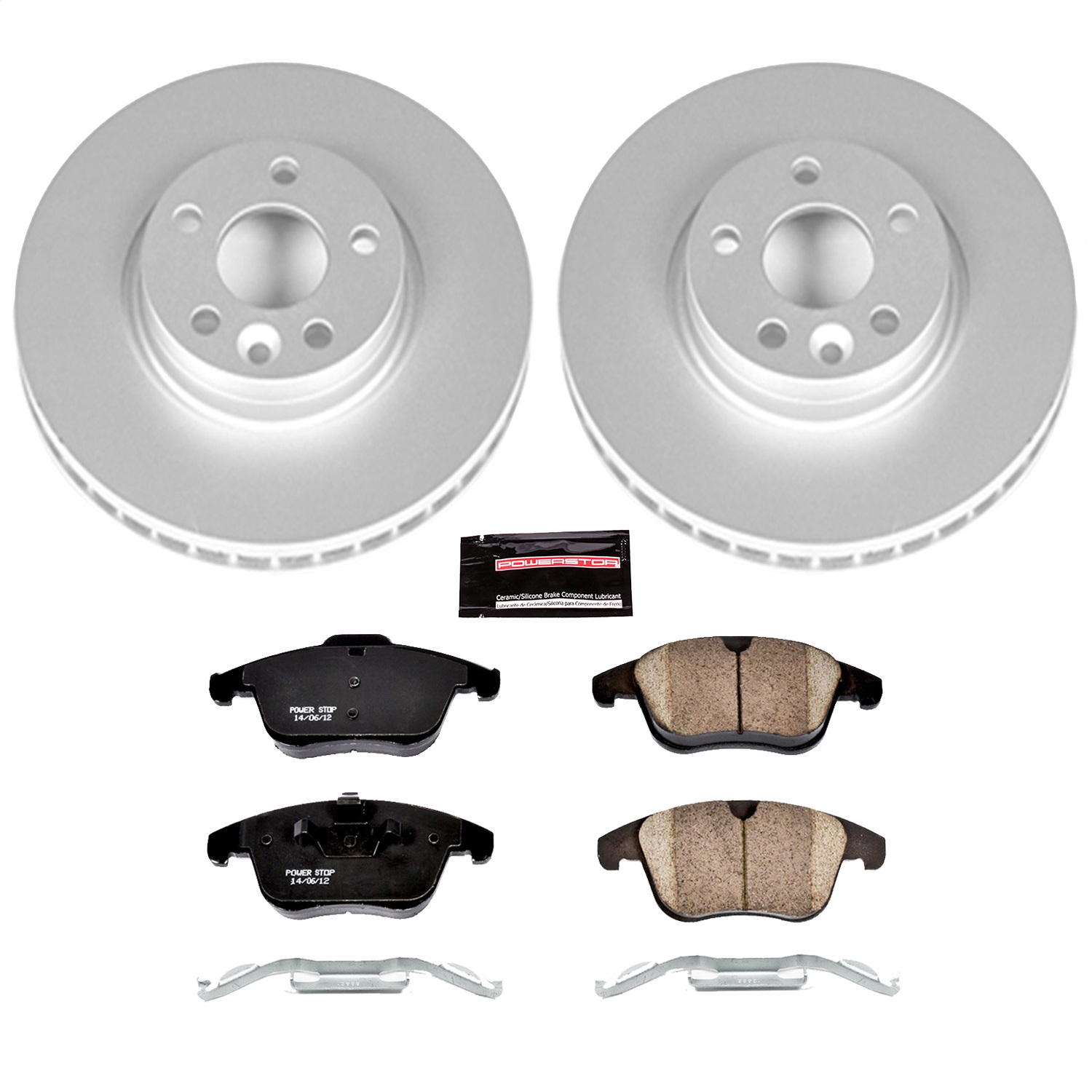 Power Stop - CRK4700 - Front - Disc Brake Pad and Rotor Kit