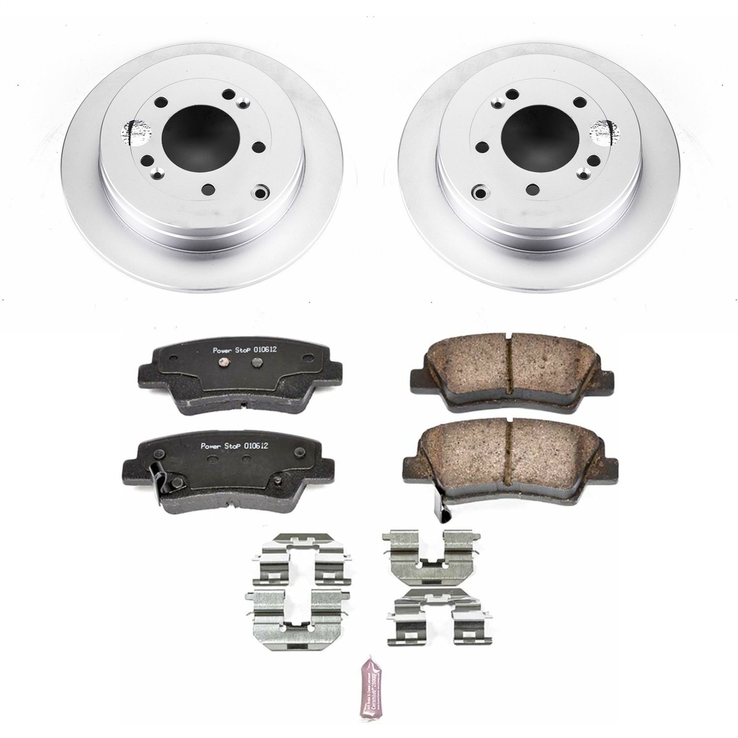 Power Stop - CRK4710 - Rear - Disc Brake Pad and Rotor Kit