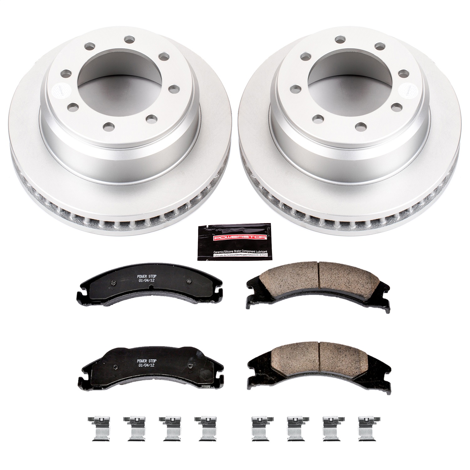 Power Stop - CRK4718 - Rear - Disc Brake Pad and Rotor Kit