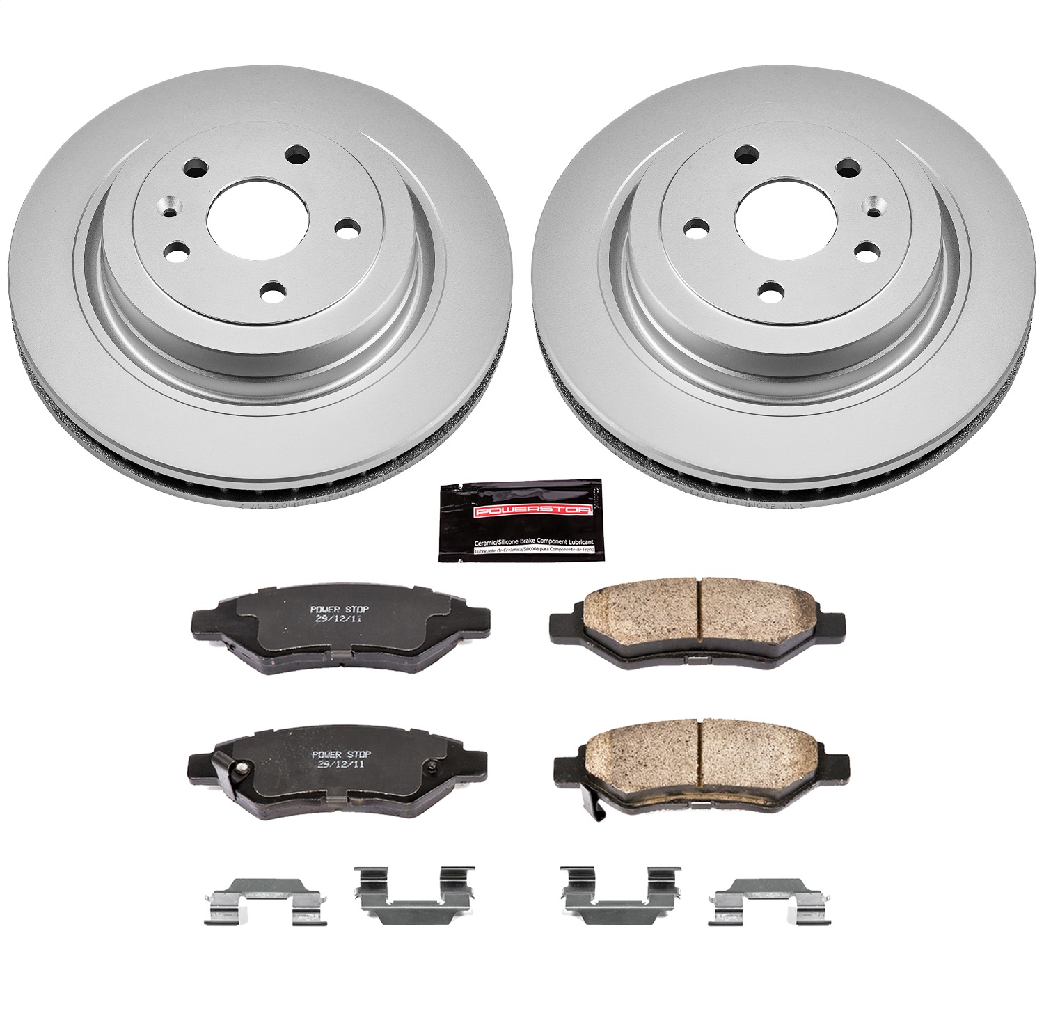 Power Stop - CRK4723 - Rear - Disc Brake Pad and Rotor Kit