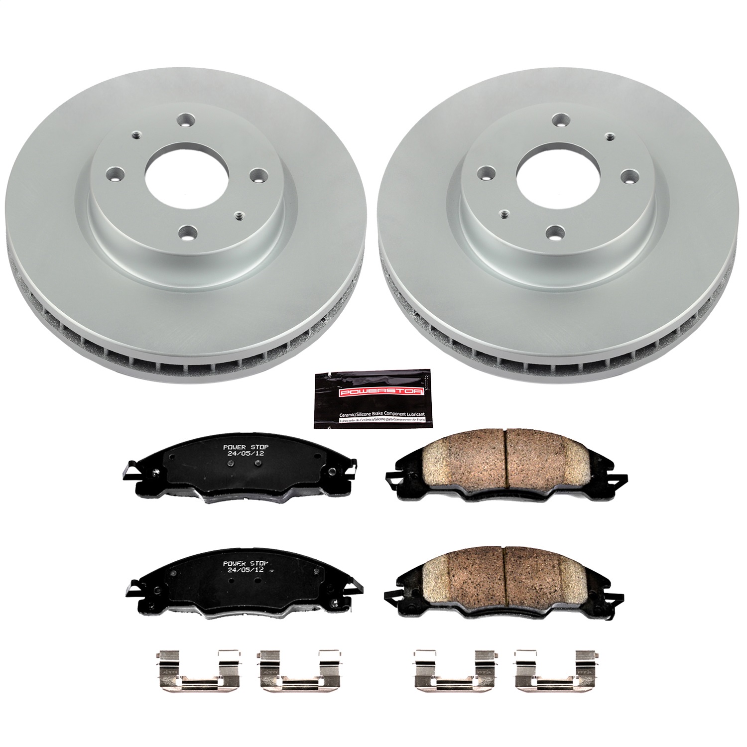 Power Stop - CRK4726 - Front - Disc Brake Pad and Rotor Kit