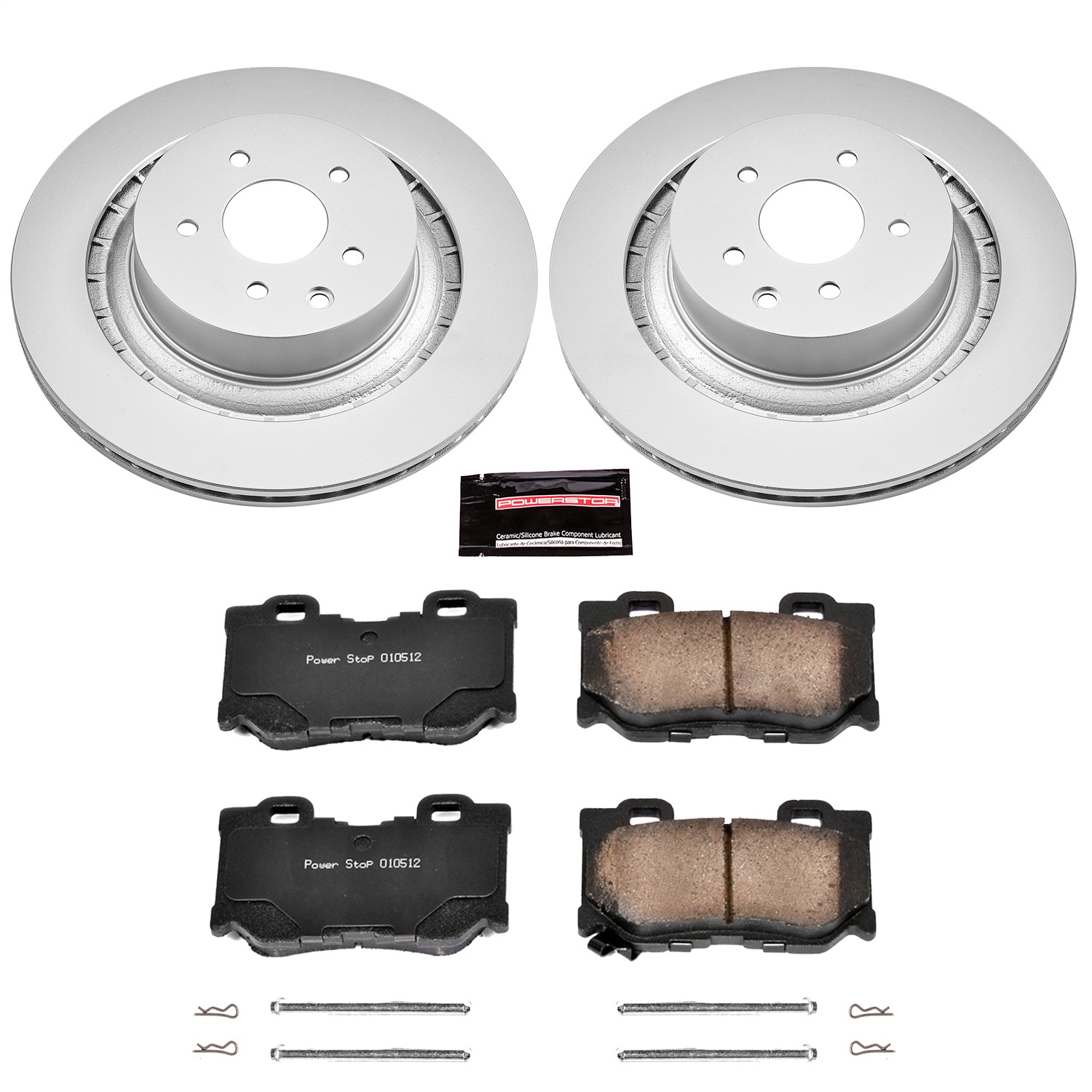 Power Stop - CRK4732 - Rear - Disc Brake Pad and Rotor Kit