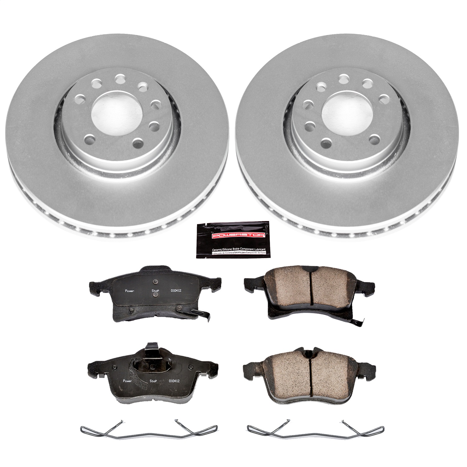 Power Stop - CRK4738 - Front - Disc Brake Pad and Rotor Kit