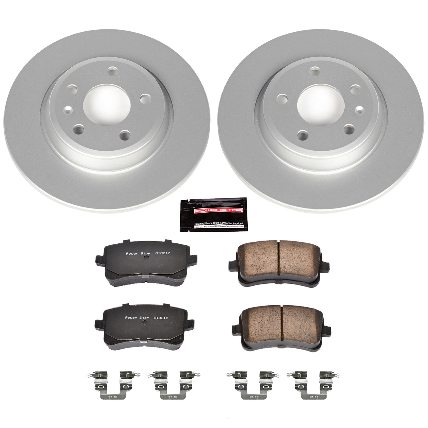 Power Stop - CRK4745 - Rear - Disc Brake Pad and Rotor Kit