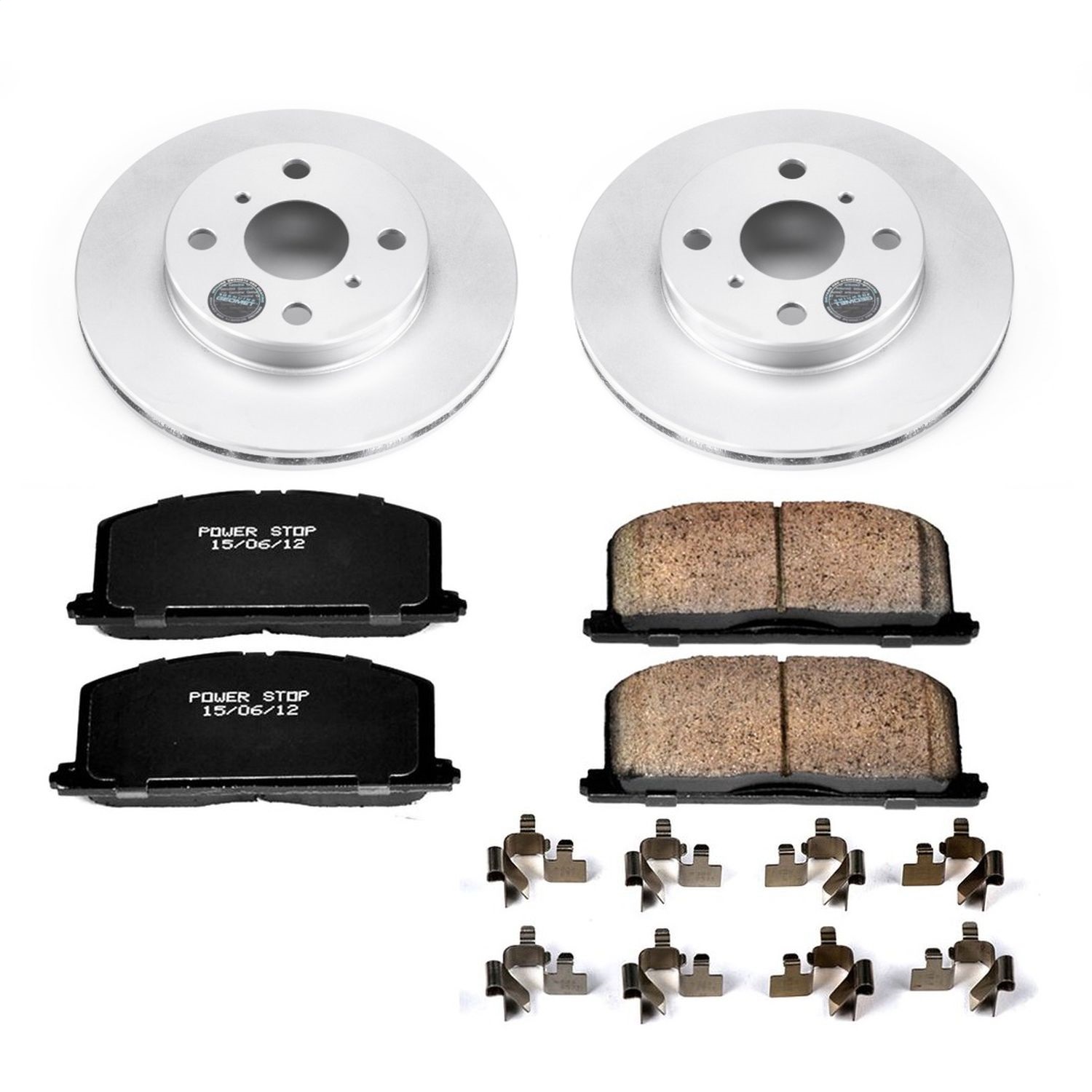 Power Stop - CRK4782 - Front - Disc Brake Pad and Rotor Kit