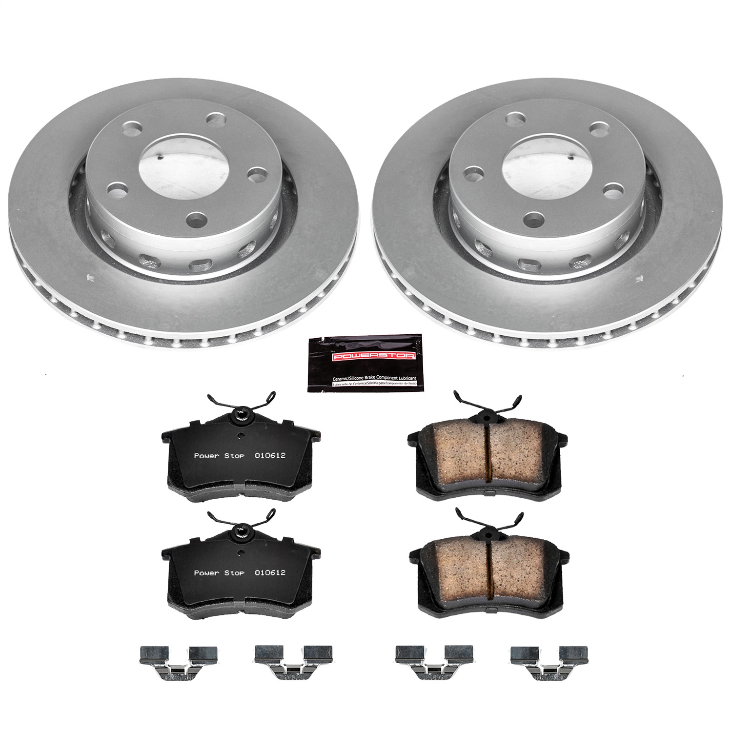 Power Stop - CRK4844 - Rear - Disc Brake Pad and Rotor Kit