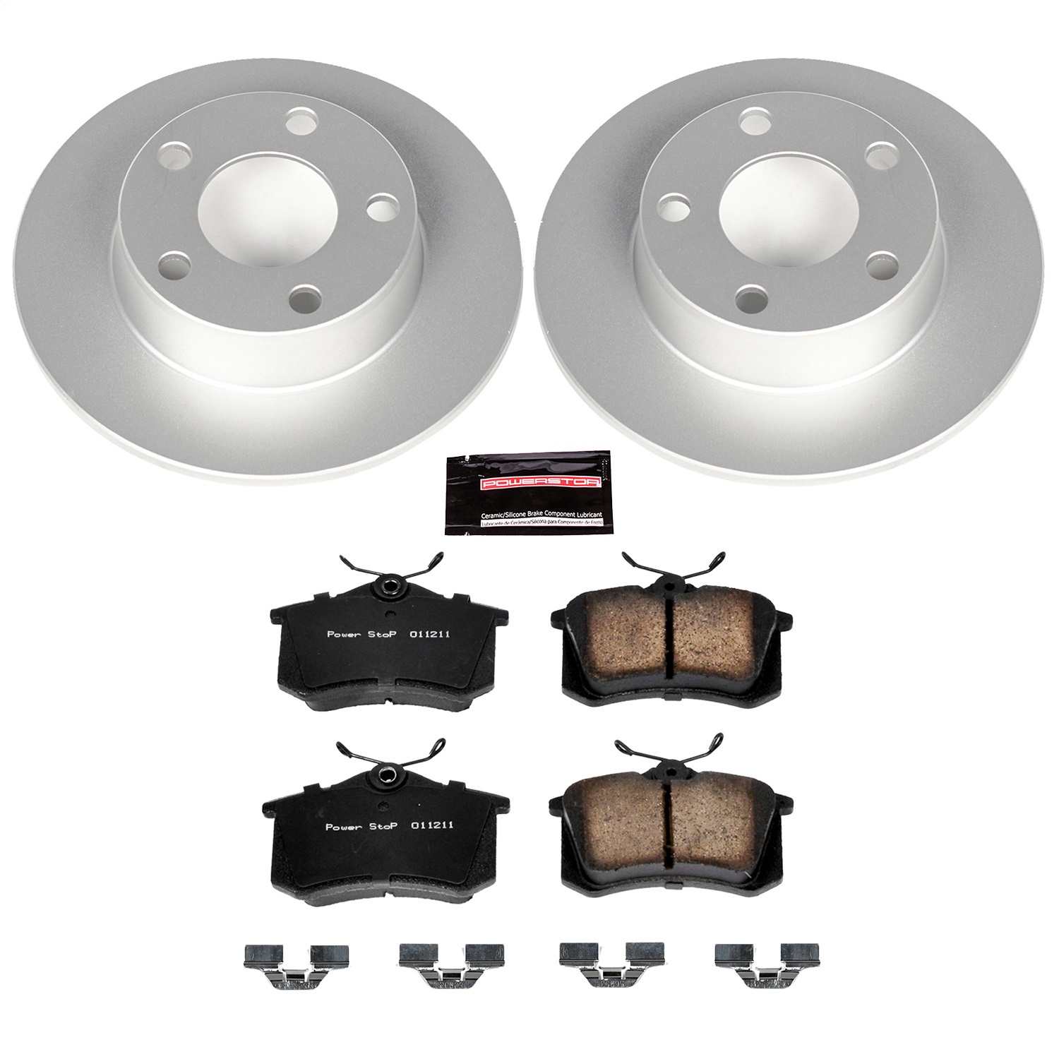 Power Stop - CRK4845 - Rear - Disc Brake Pad and Rotor Kit